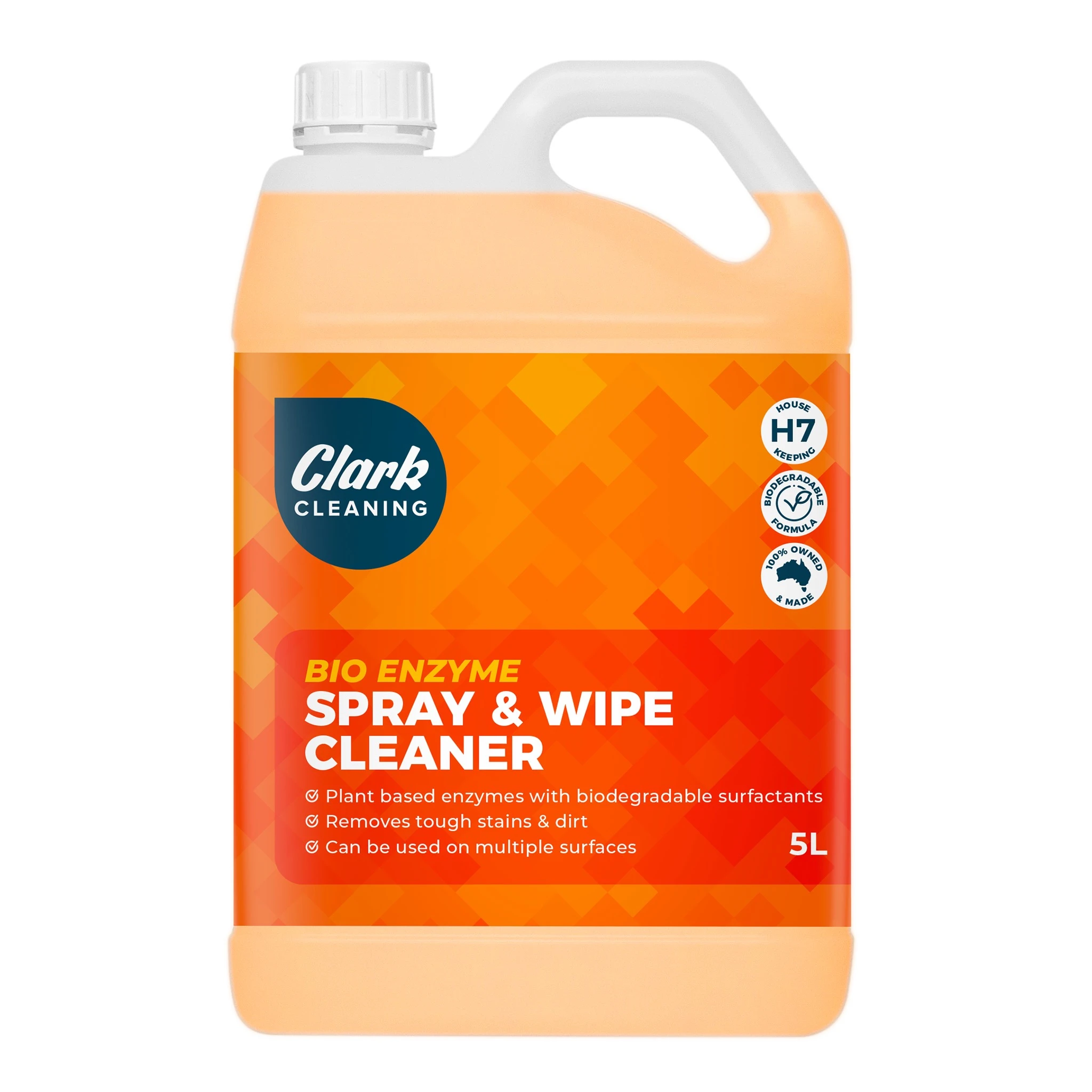 Clark Cleaning Bio Enzyme Spray and Wipe Cleaner 5L
