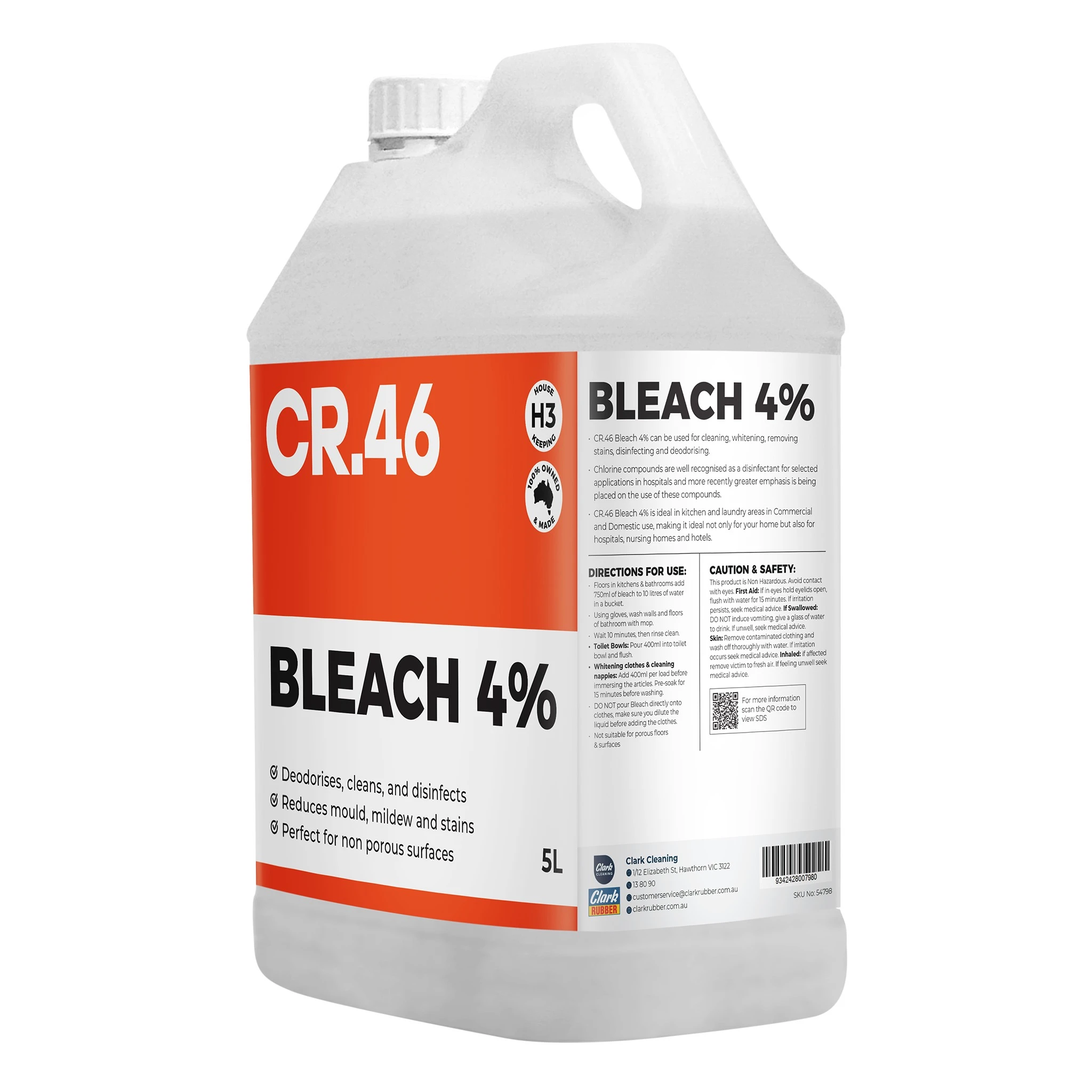 CR.46 Bleach 4 Percent 5L