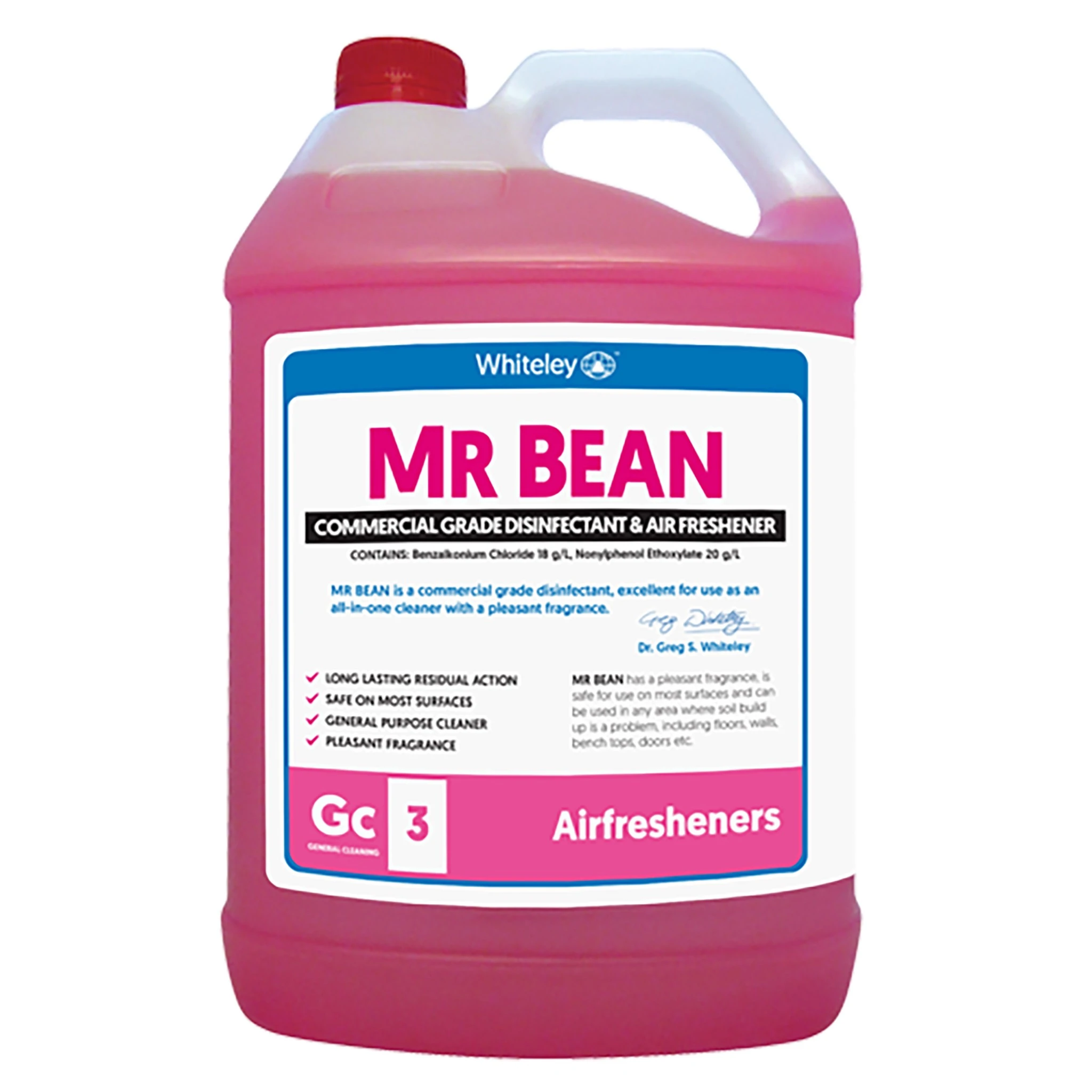 Whiteley Mr Bean Commercial Grade Disinfectant and Air Freshener 5L