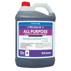 Whiteley Resolve All Purpose Heavy Duty Detergent and Sanitiser 5L