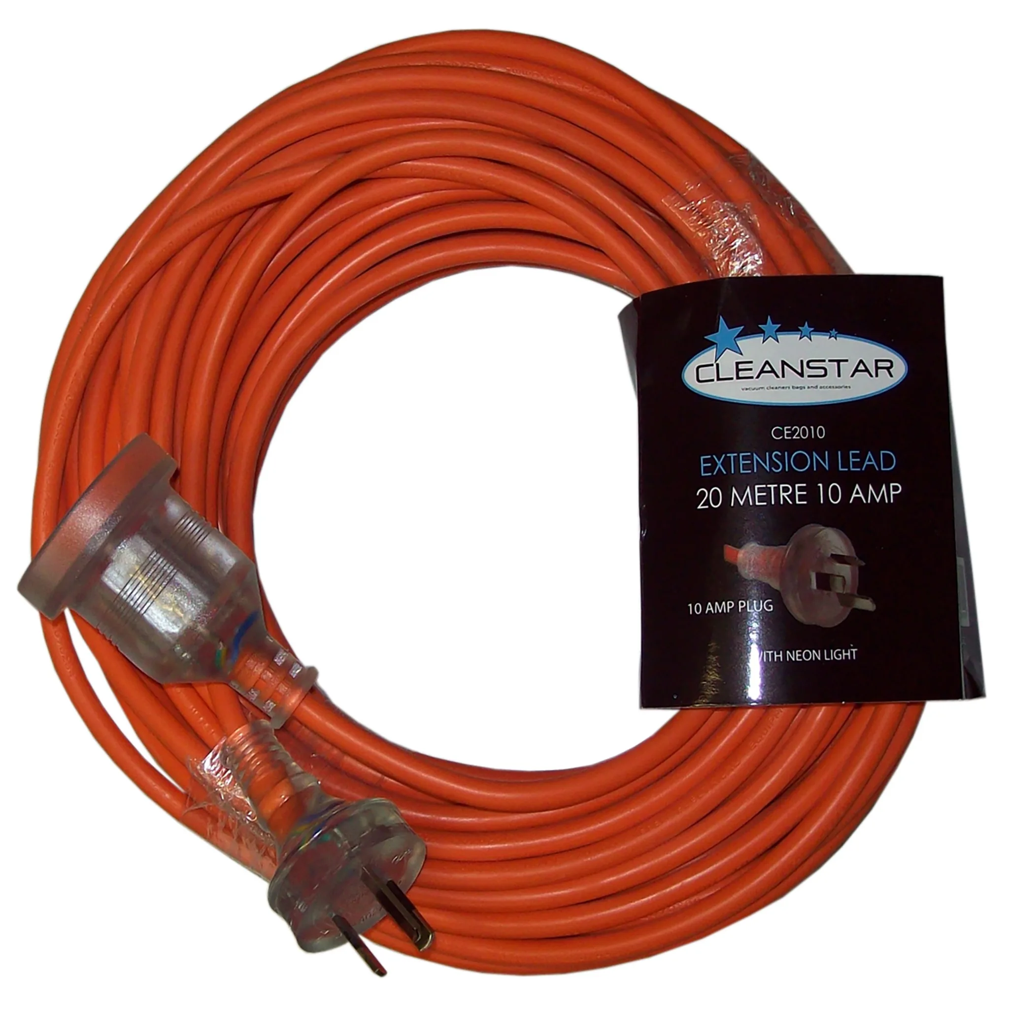 Cleanstar Extension Lead 10 Amp 20M Orange