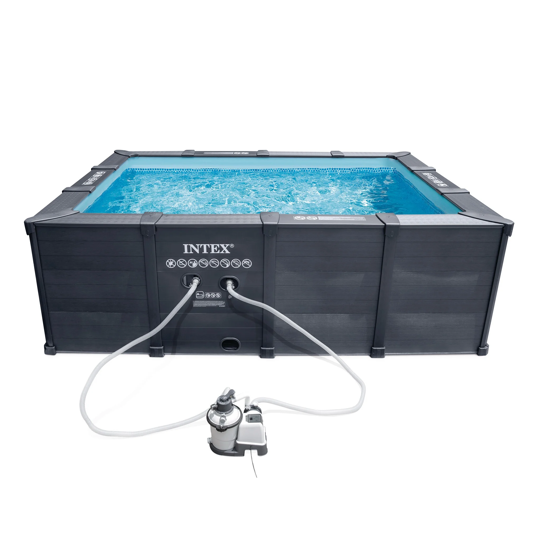 Intex Graphite Panel Pool Rectangular - 13ft
