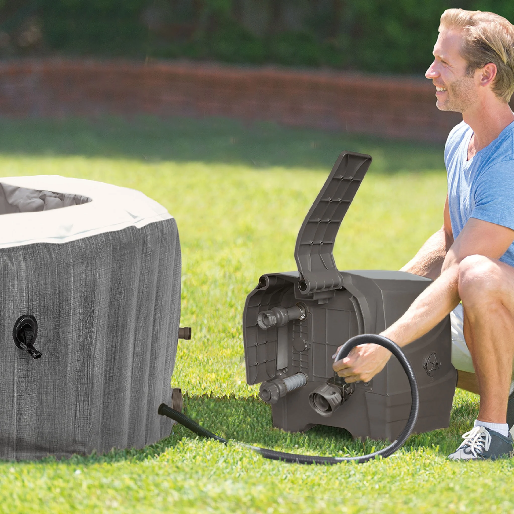 Intex Purespa Greywood Deluxe Spa with $150 In Store Credit Coupon
