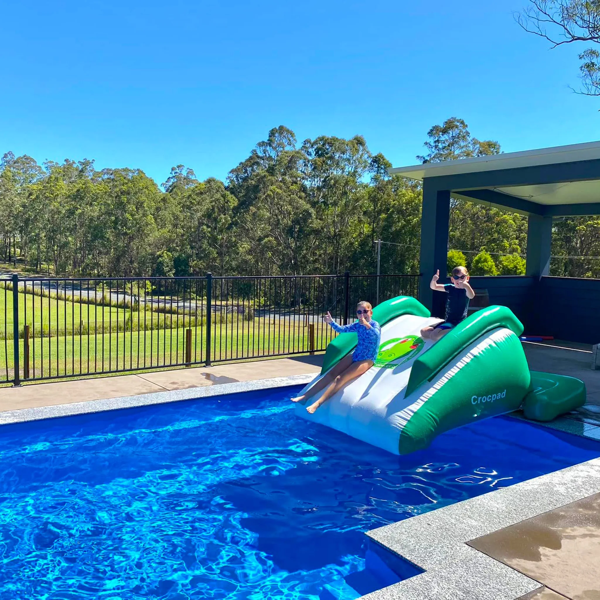 Crocpad Mikros 2m Inflatable Pool Slide with $100 In Store Credit Coupon