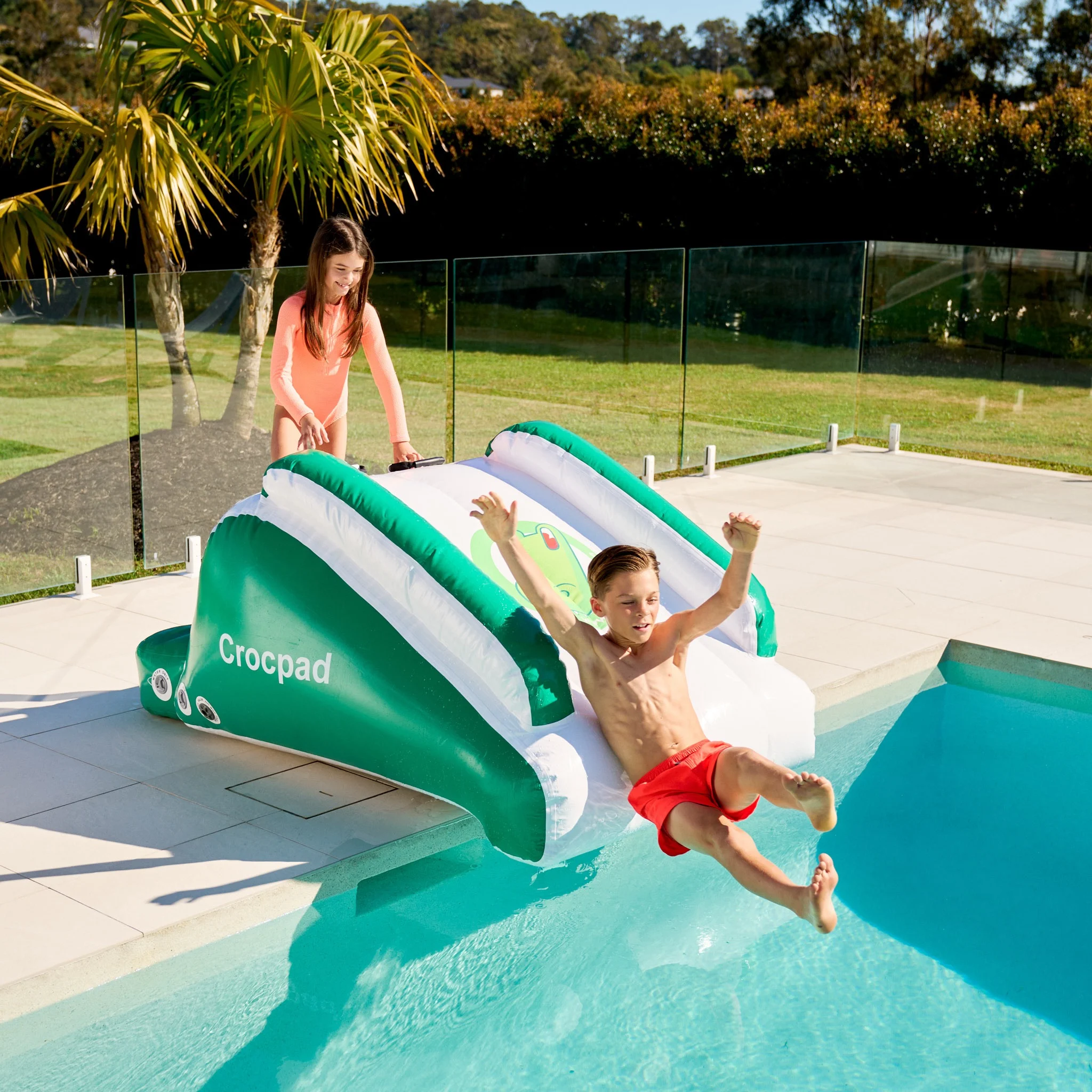 Crocpad Minima 1.8m Inflatable Pool Slide with $50 In Store Credit Coupon