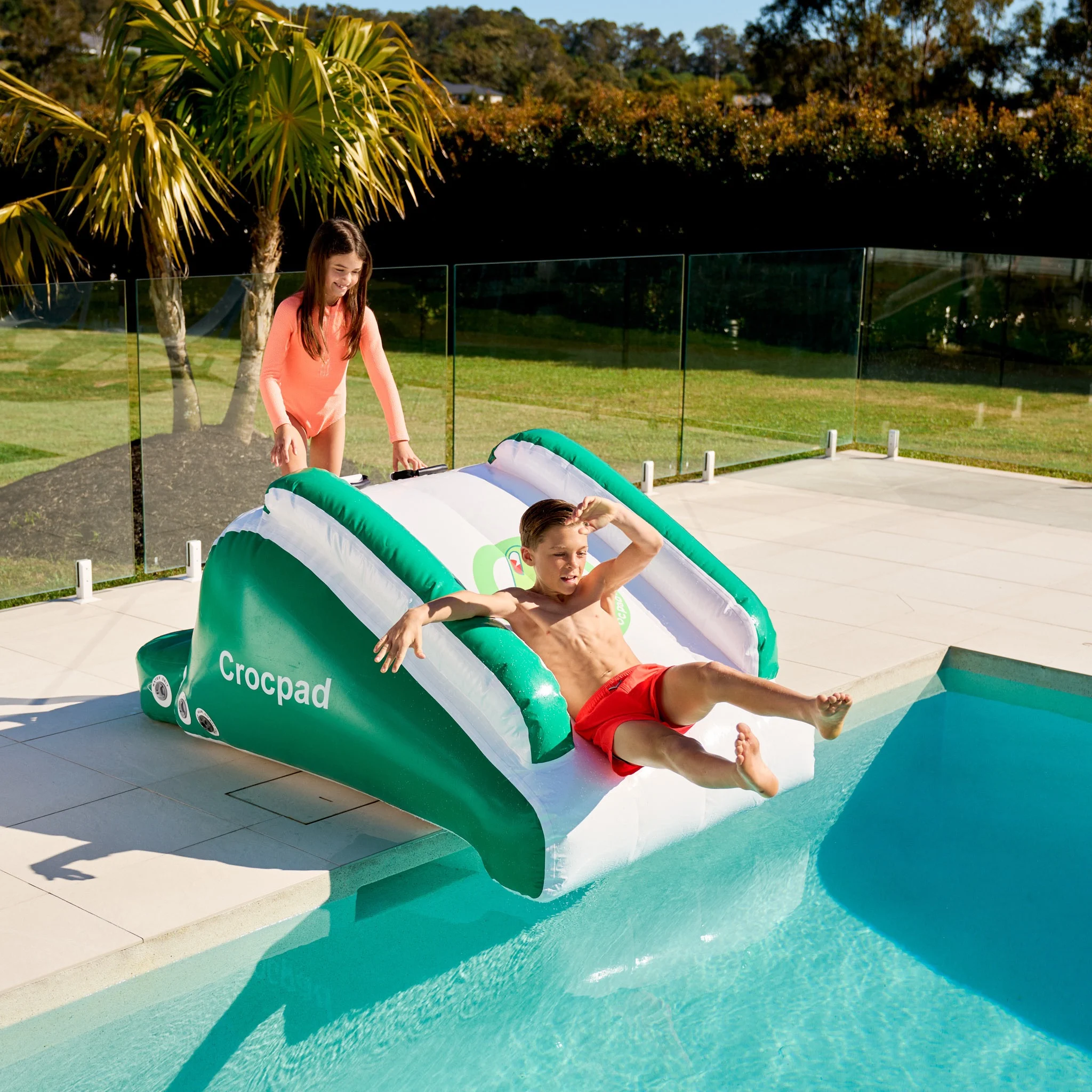 Crocpad Minima 1.8m Inflatable Pool Slide with $50 In Store Credit Coupon