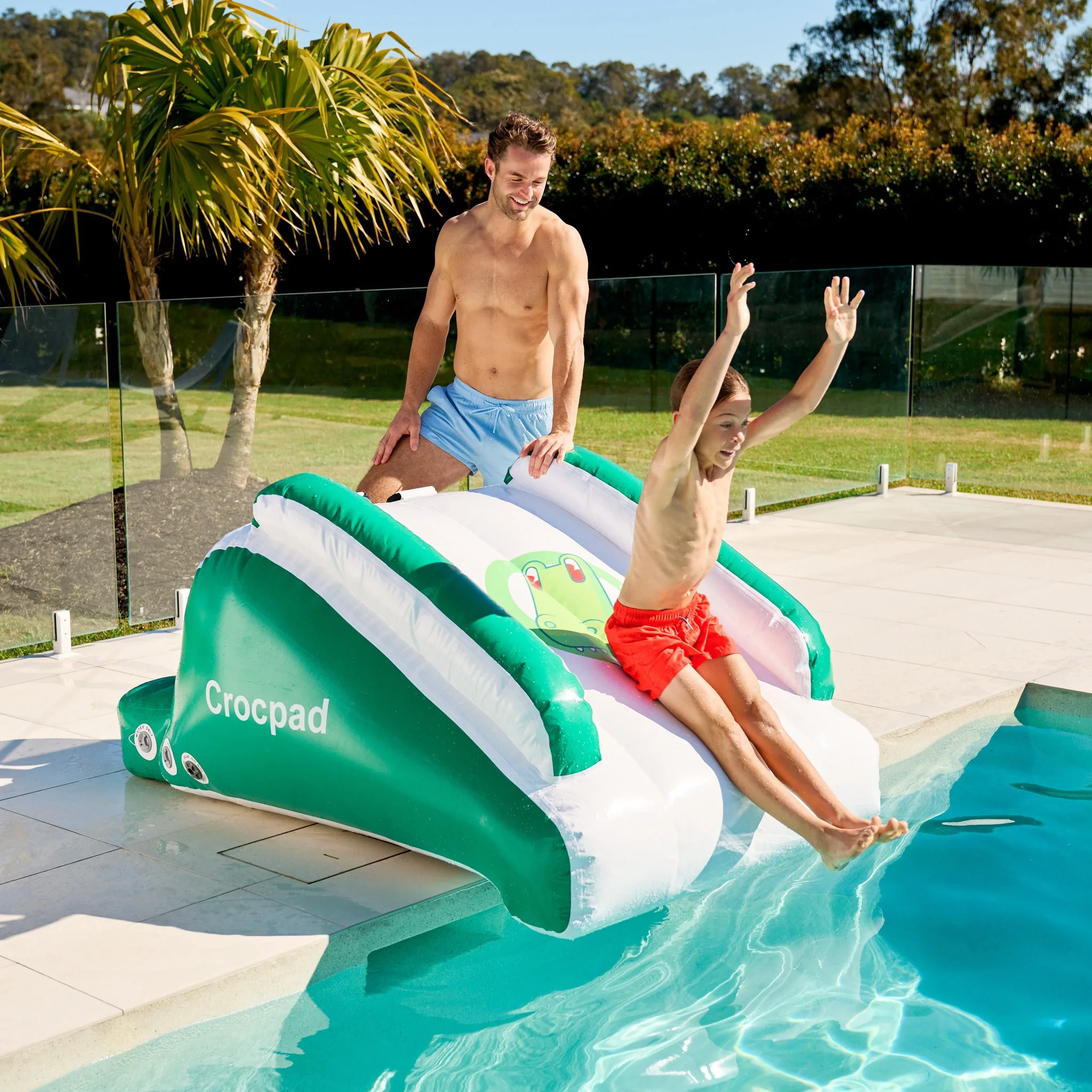 Crocpad Minima 1.8m Inflatable Pool Slide with $50 In Store Credit Coupon