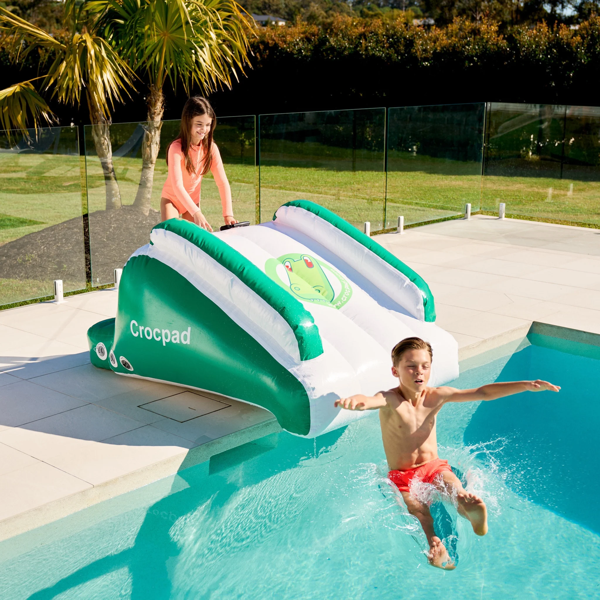 Crocpad Minima 1.8m Inflatable Pool Slide with $50 In Store Credit Coupon