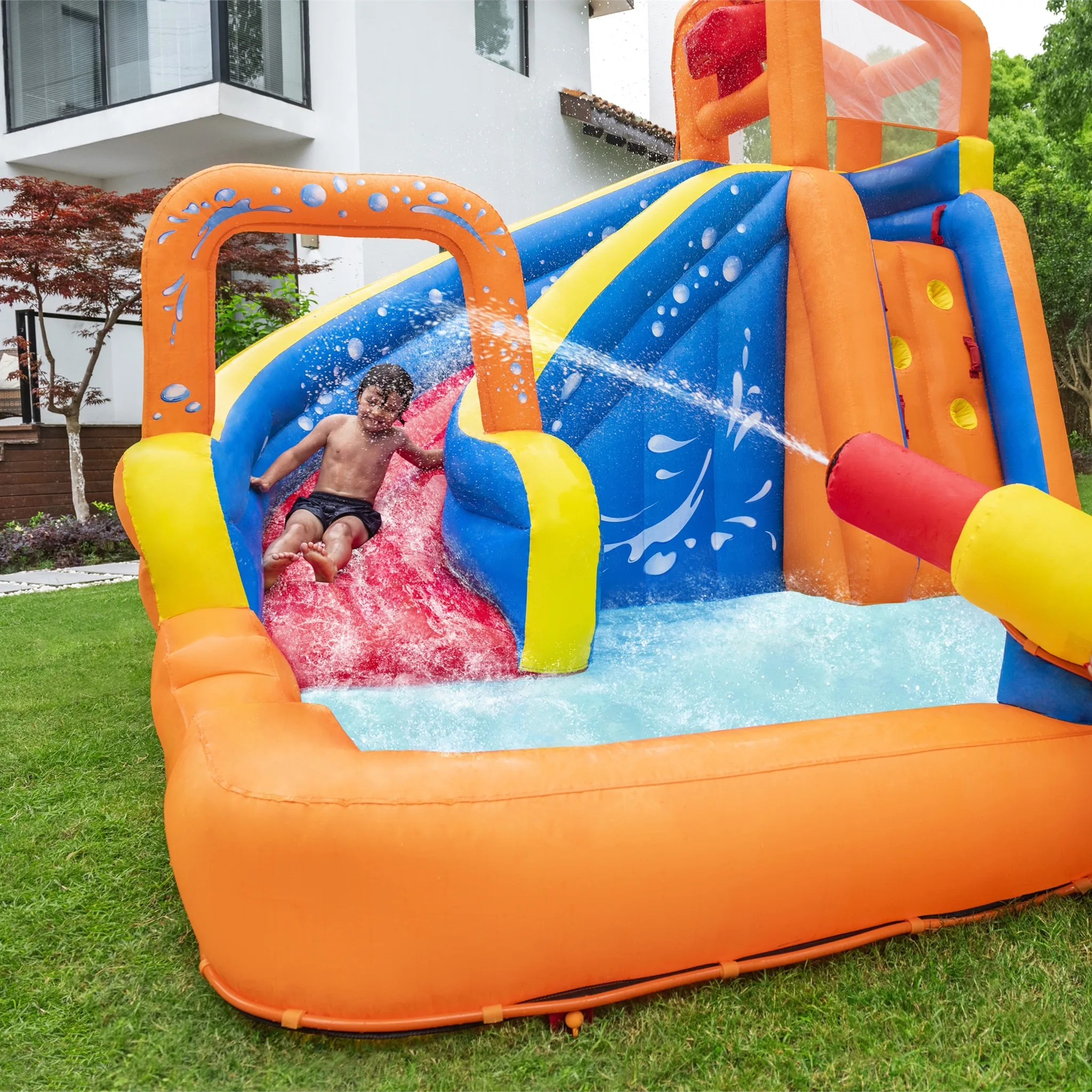 Inflatable Water Slide Turbo Splash Zone Mega Water Park H2OGO
