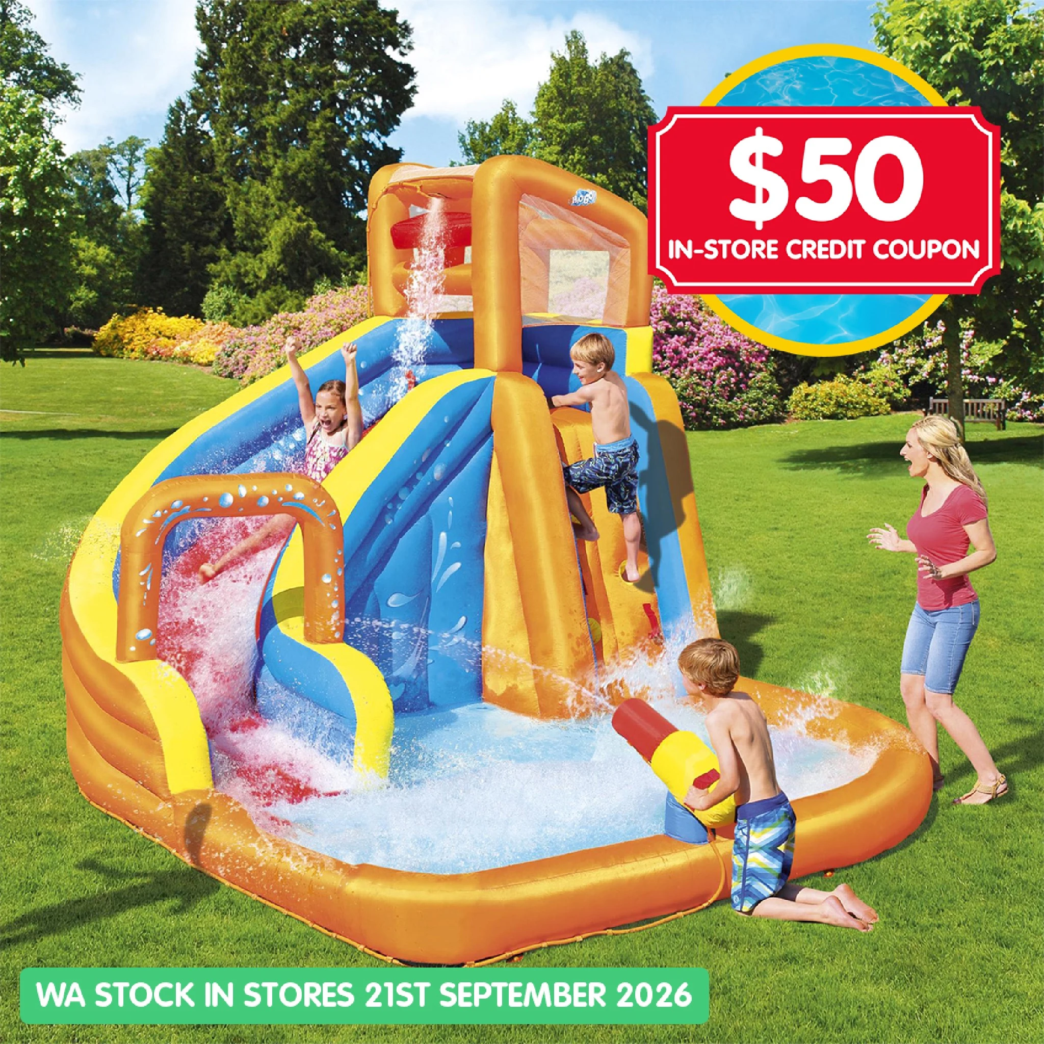 H2OGO! Mega Park Turbo Splash with $50 In Store Credit Coupon