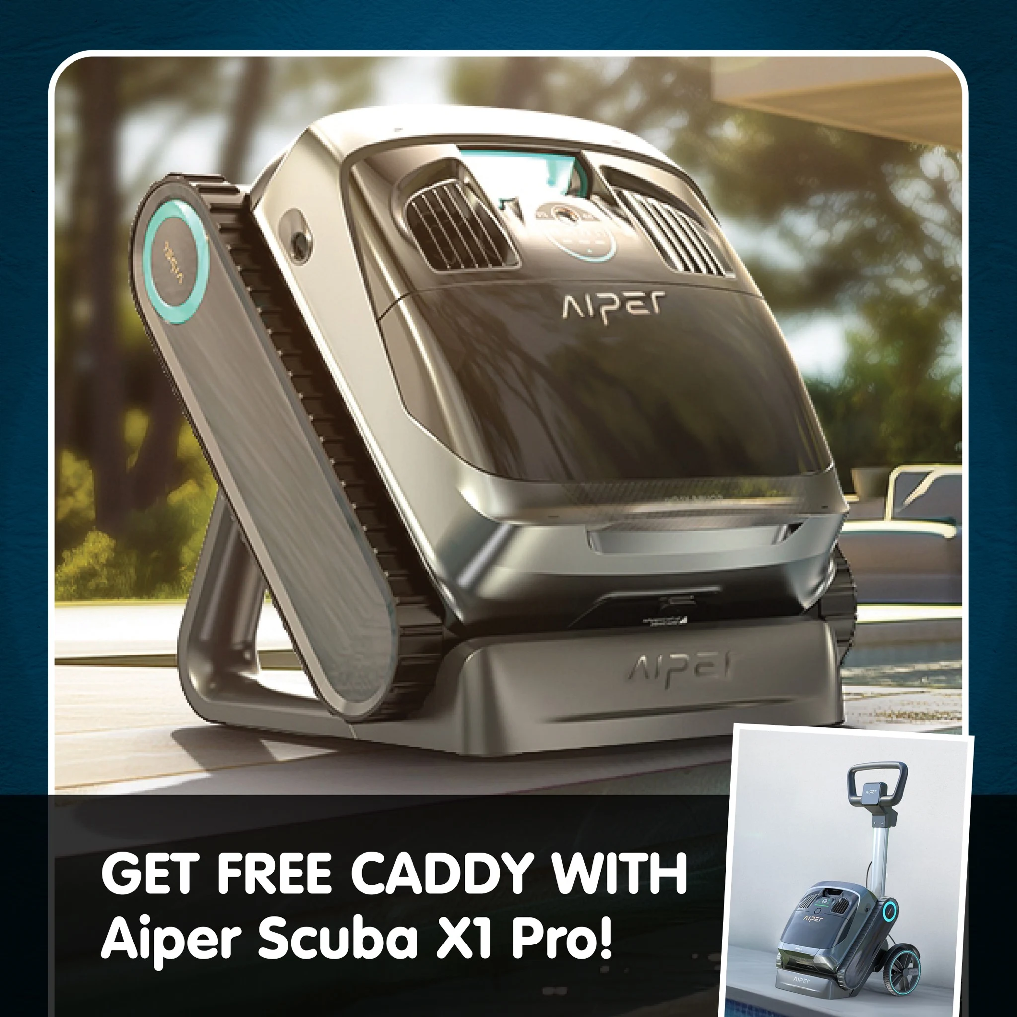 Aiper Scuba X1 Pro Cordless Robotic Pool Cleaner - Gift With Purchase