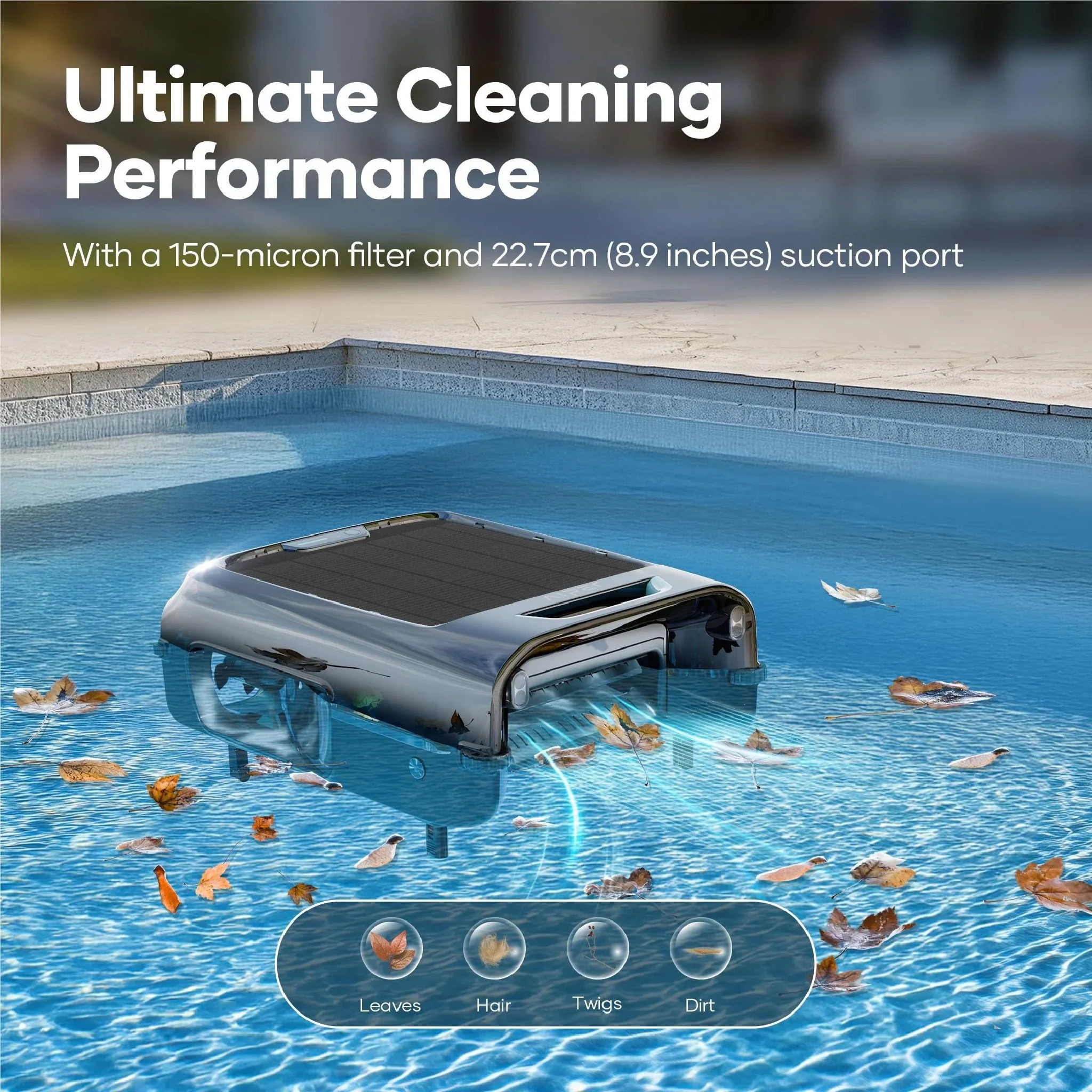 Aiper Surfer S2 Cordless Robotic Pool Surface Skimmer