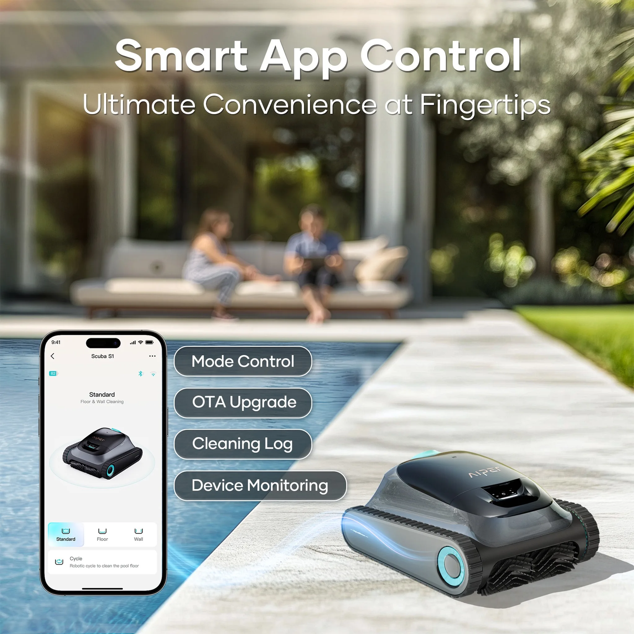 Aiper Scuba S1 Cordless Robotic Pool Cleaner - Exclusively In-Store