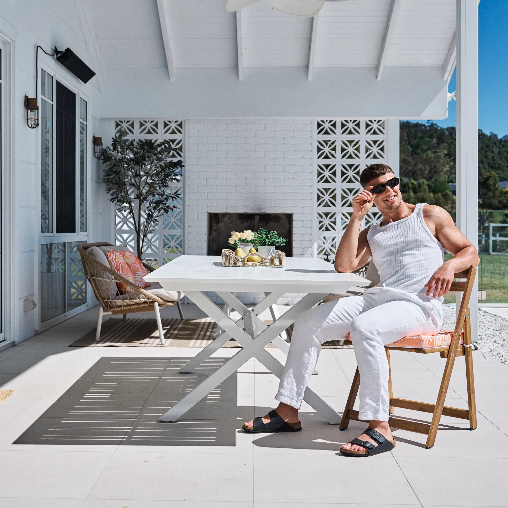 Aqualuxe by Warwick Square Seat Cushion Ocean Wave Cool Blue