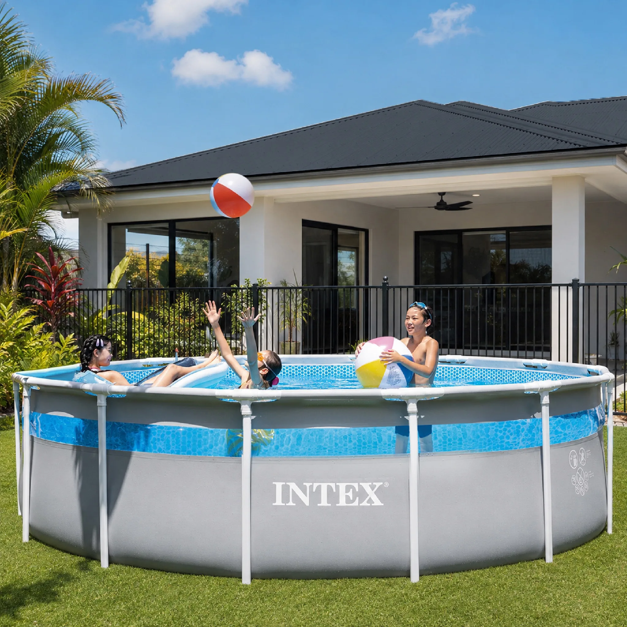 Intex Clearview Prism Frame Pool Round - 14ft