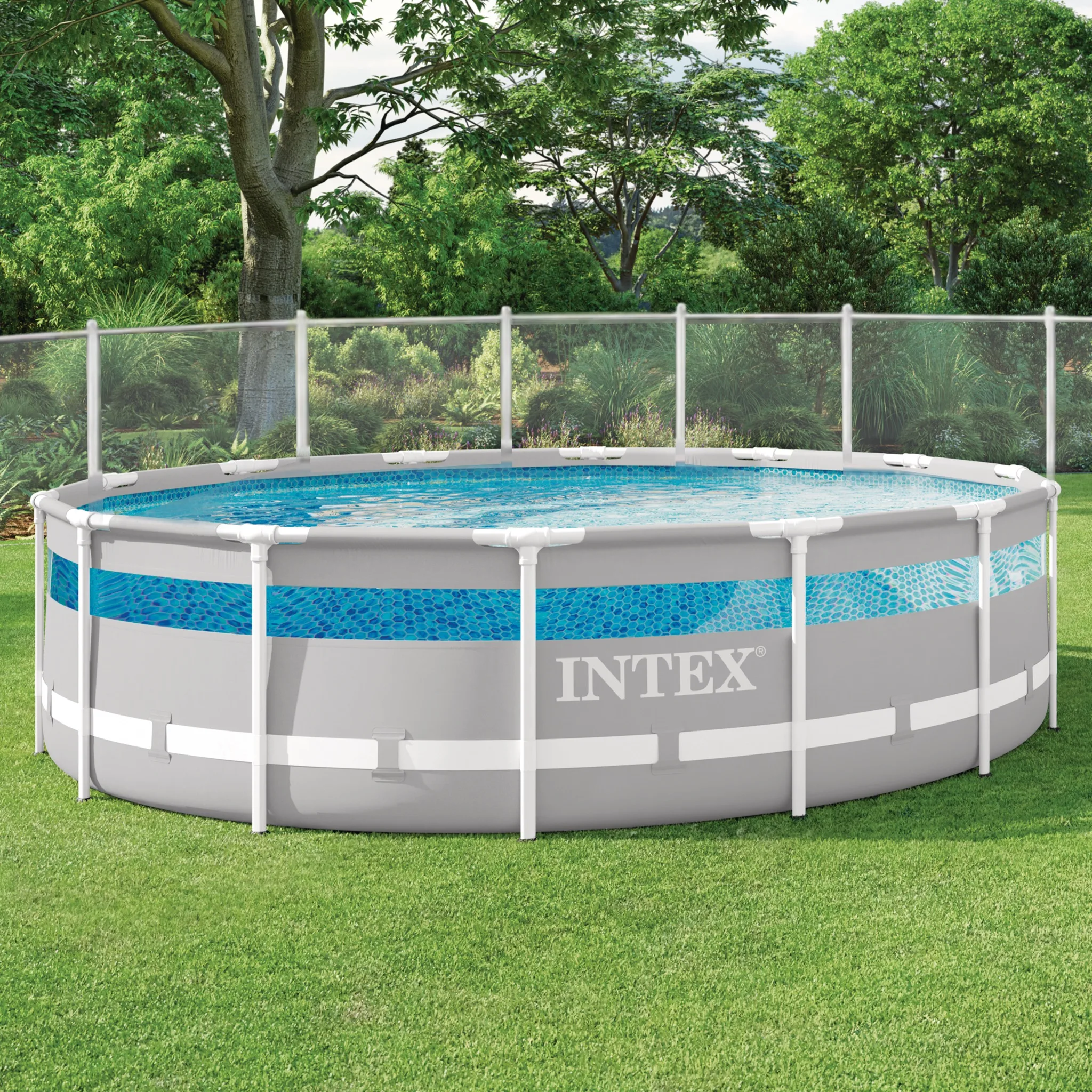 Intex Clearview Prism Frame Pool Round - 14ft
