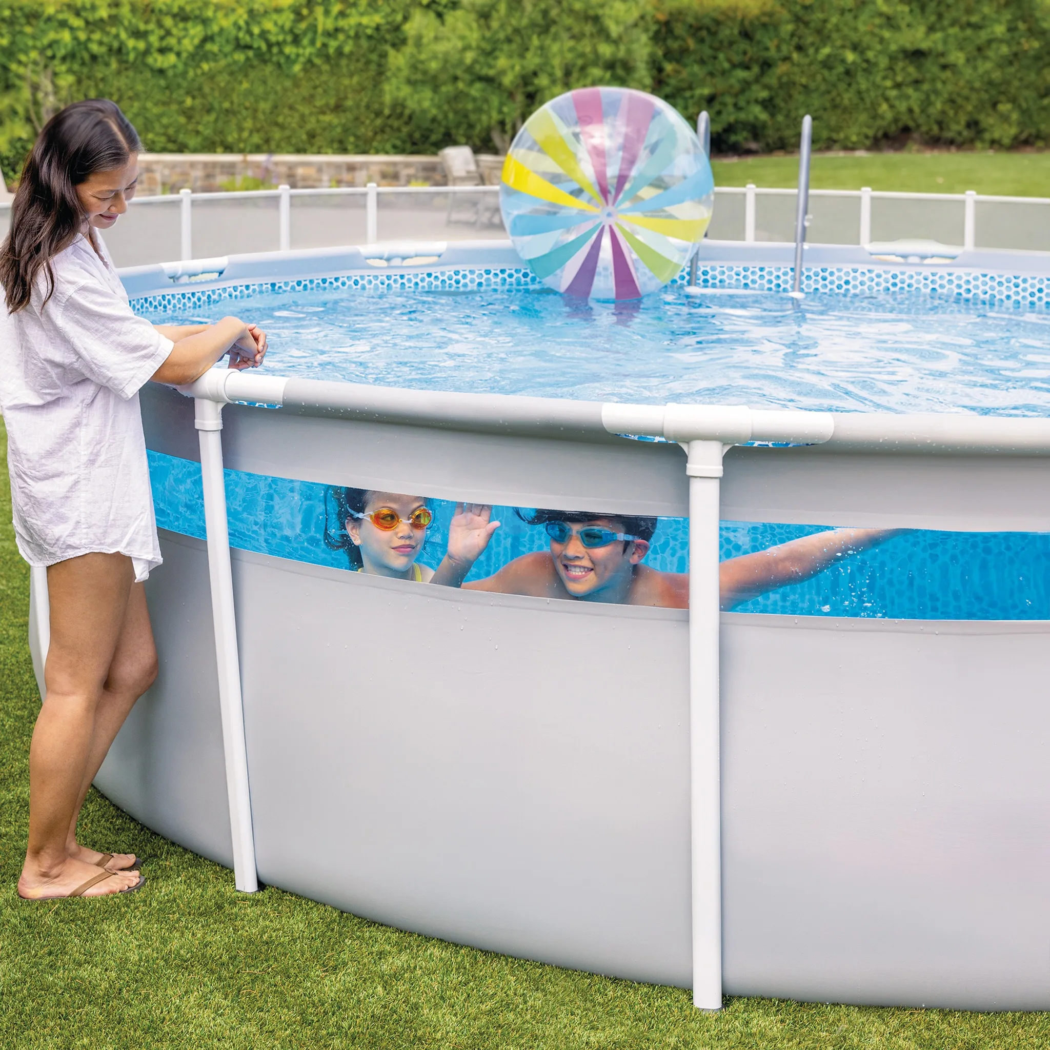 Intex Clearview Prism Frame Pool Round - 14ft