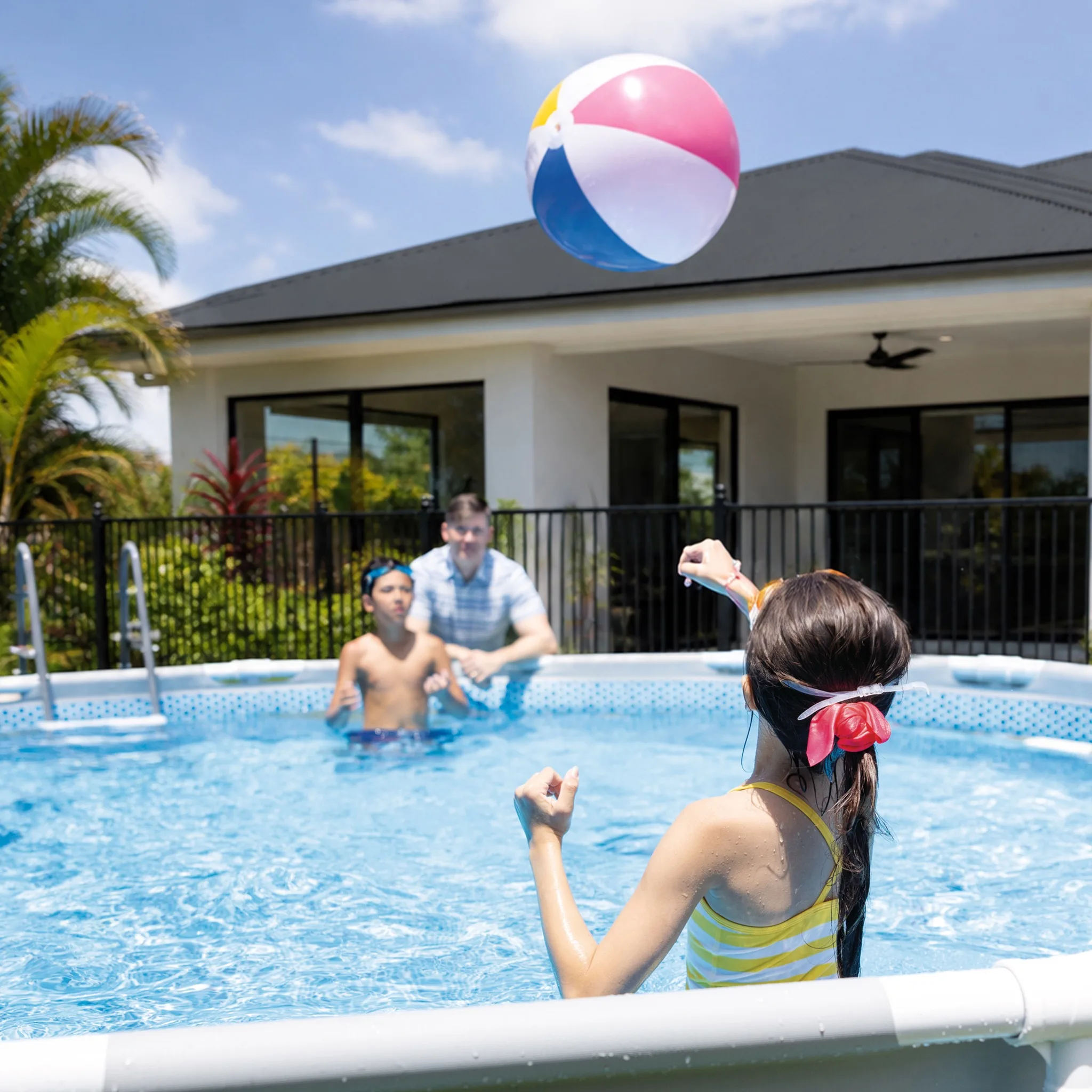 Intex Clearview Prism Frame Pool Round - 14ft