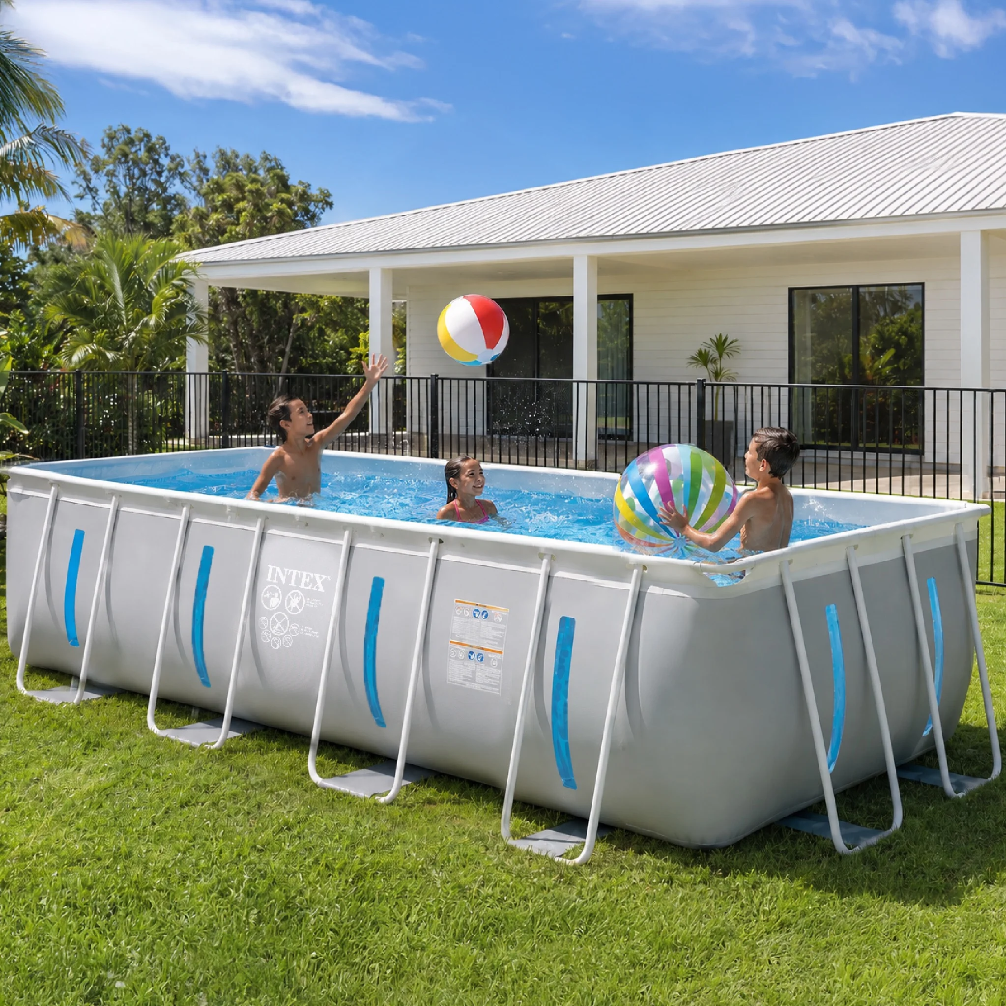 Intex Clearview Prism Frame Pool Rectangular - 13ft
