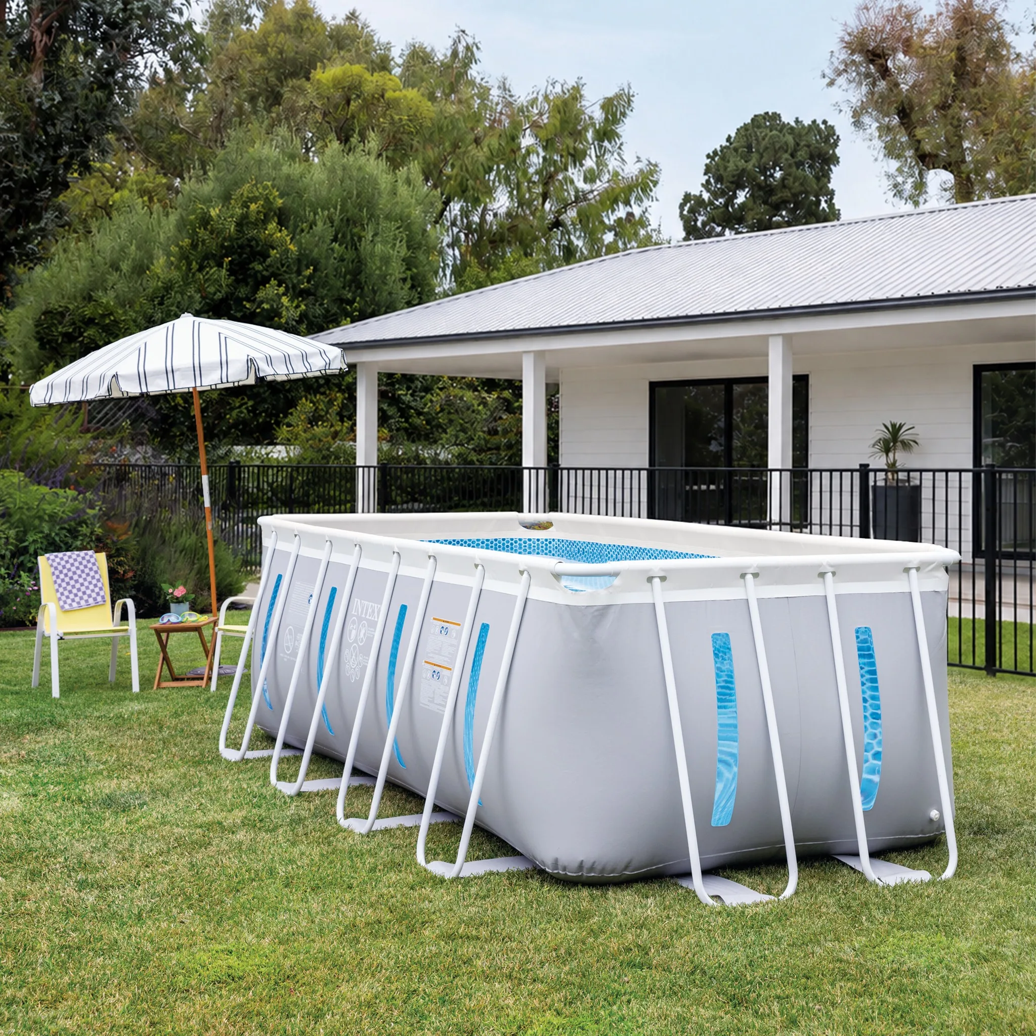 Intex Clearview Prism Frame Pool Rectangular - 13ft