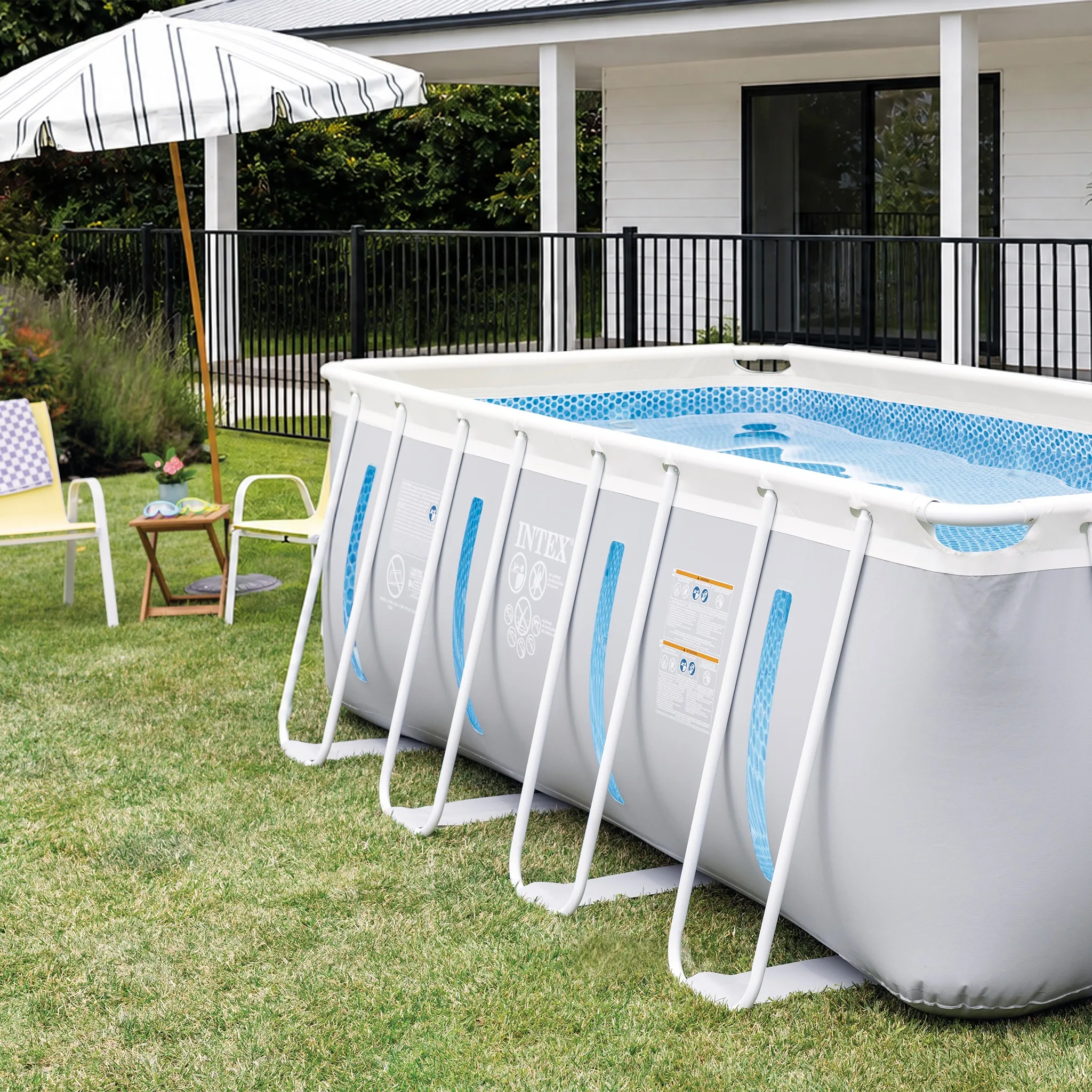 Intex Clearview Prism Frame Pool Rectangular - 13ft