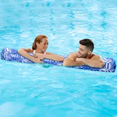 Aqua Leisure Inflatable Oversized Pool Noodle Indigo Palm