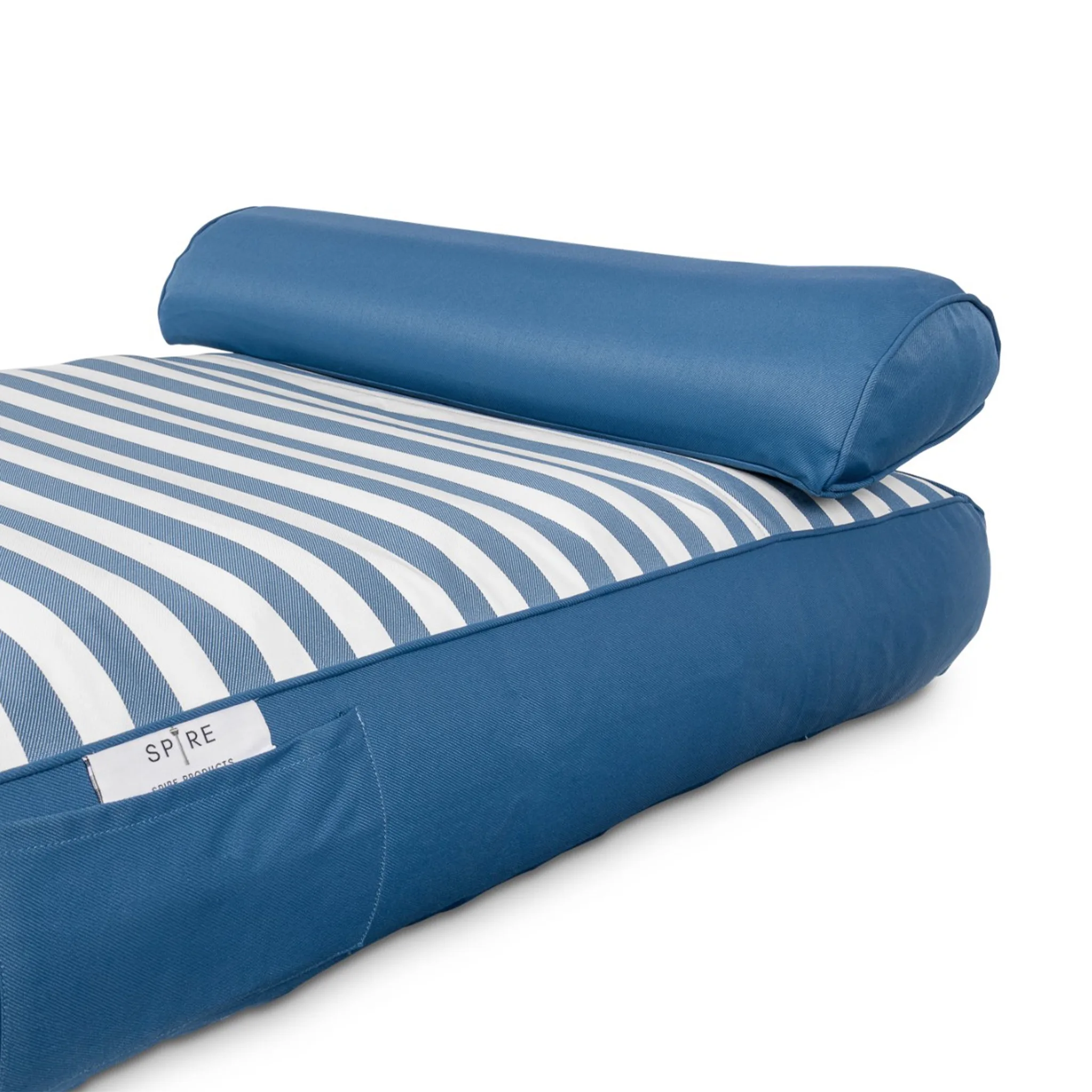 Spire Adalus Fabric Lounge Dark Blue Stripe