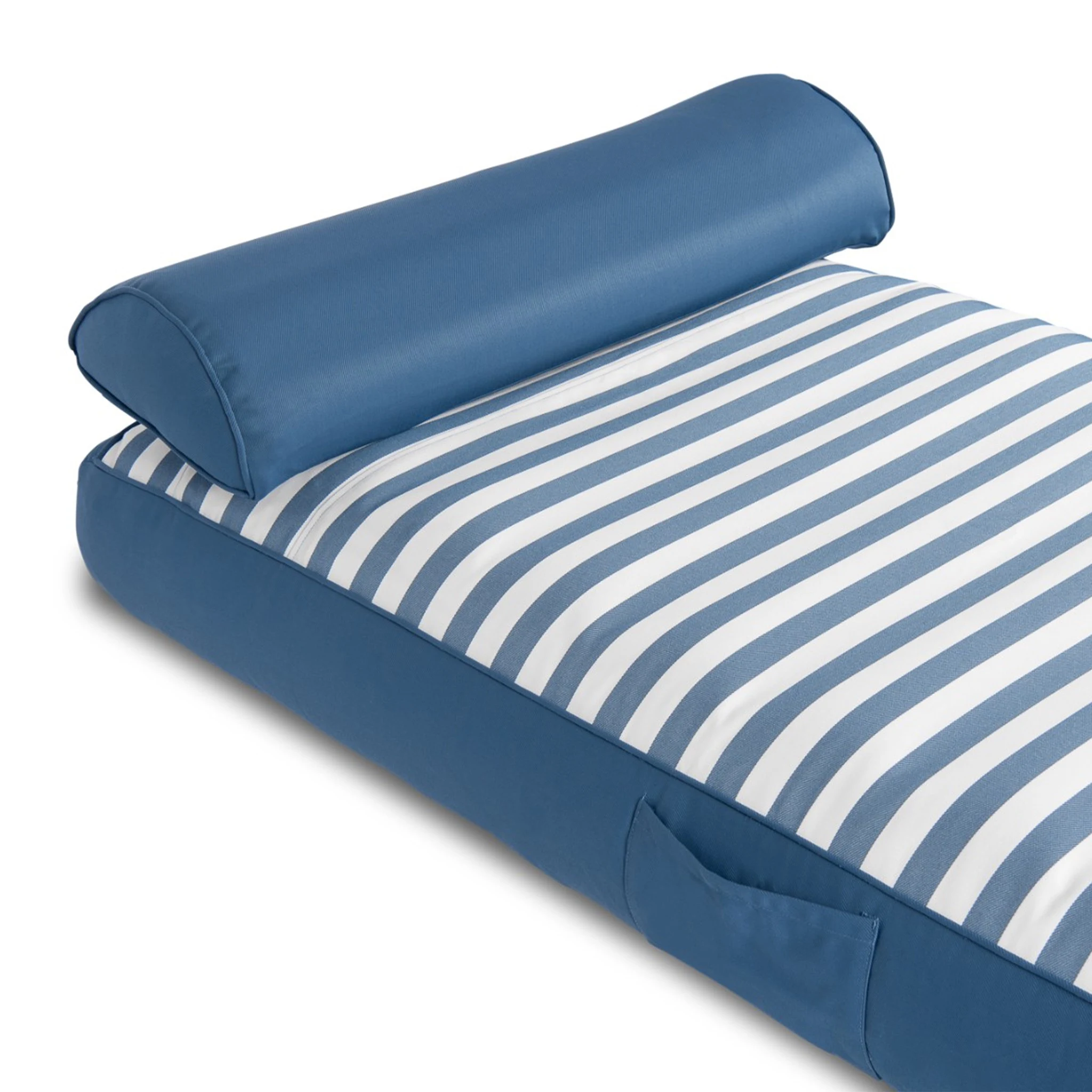 Spire Adalus Fabric Lounge Dark Blue Stripe