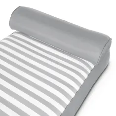Spire Adalus Fabric Lounge Soft Grey Stripe