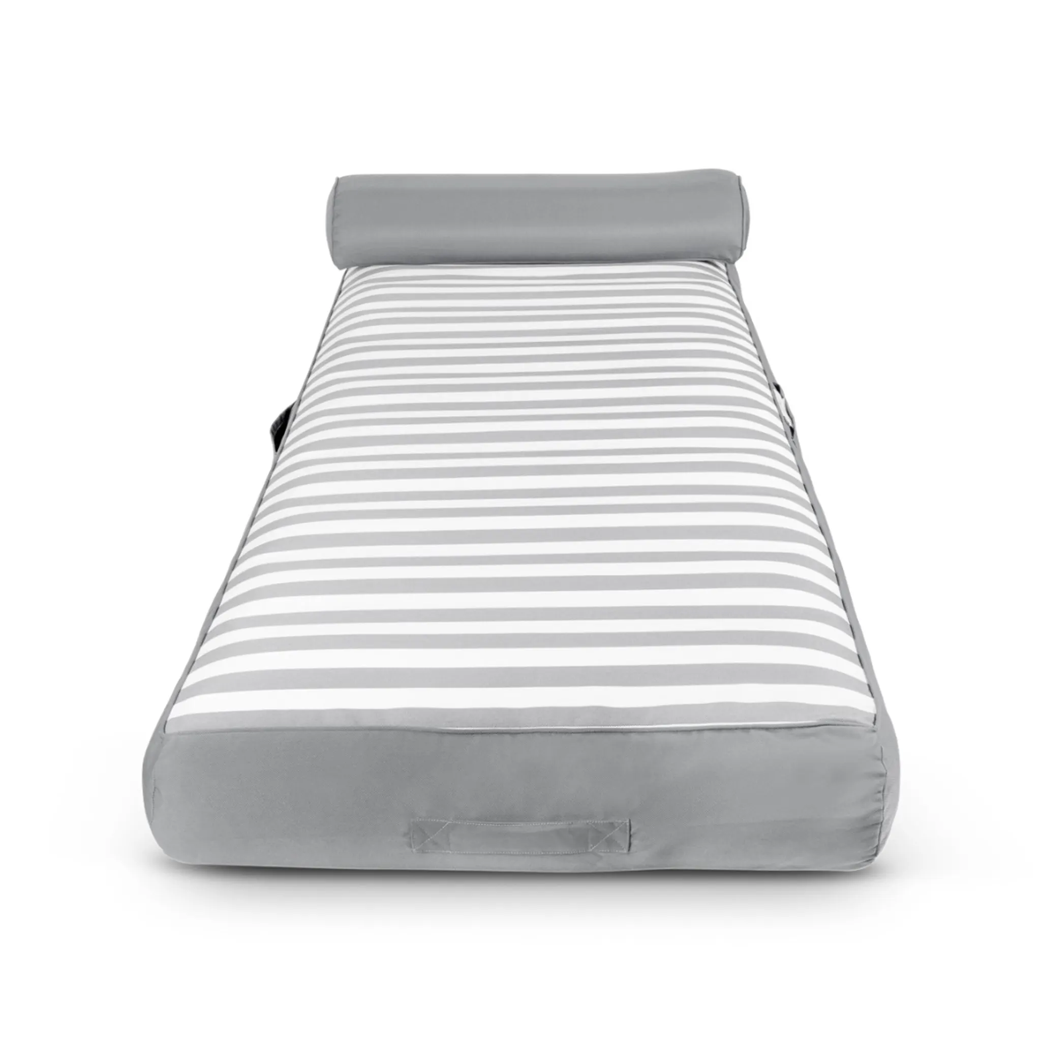 Spire Adalus Fabric Lounge Soft Grey Stripe