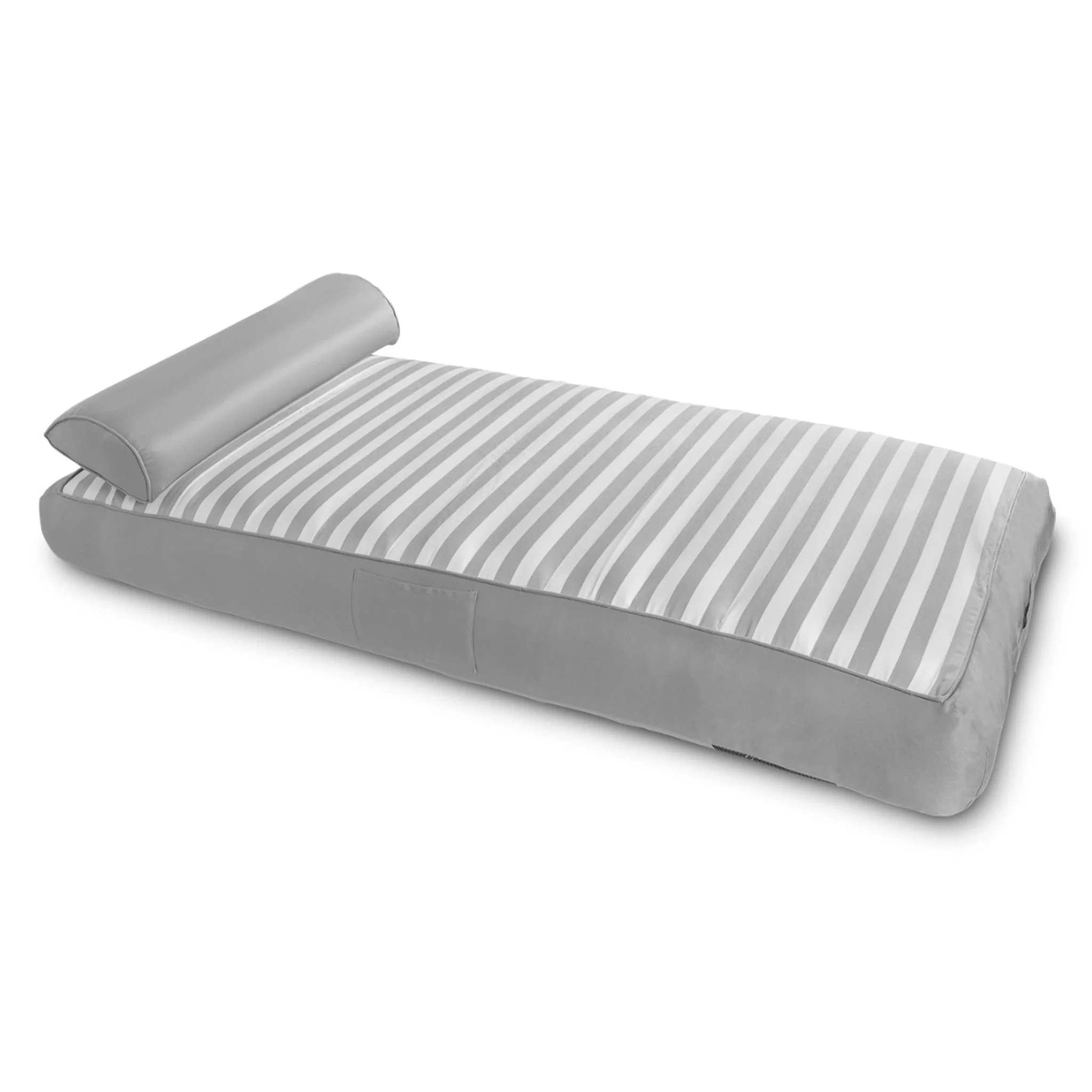 Spire Adalus Fabric Lounge Soft Grey Stripe