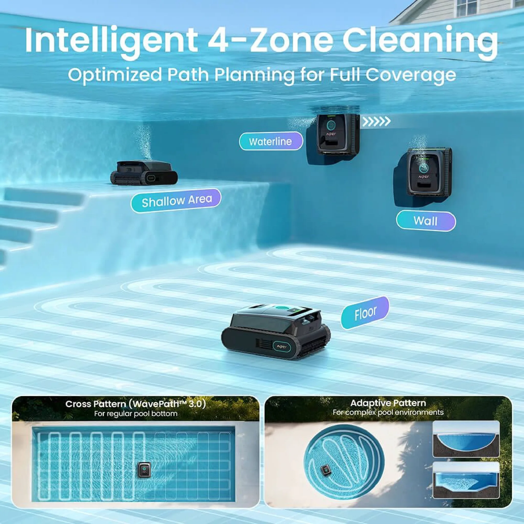 Aiper Scuba S3 Cordless Robotic Pool Cleaner