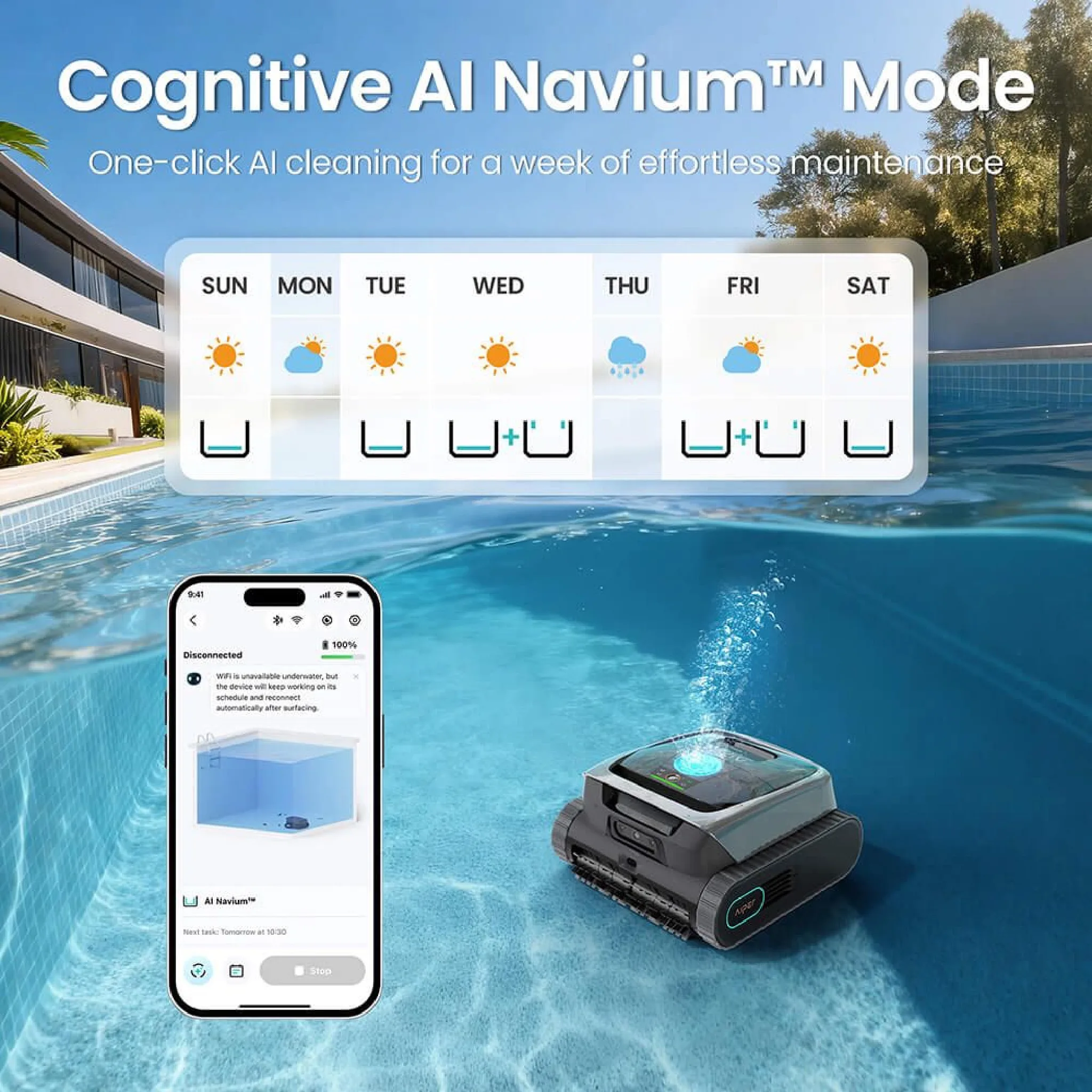 Aiper Scuba V3 AI Powered Cordless Robotic Pool Cleaner