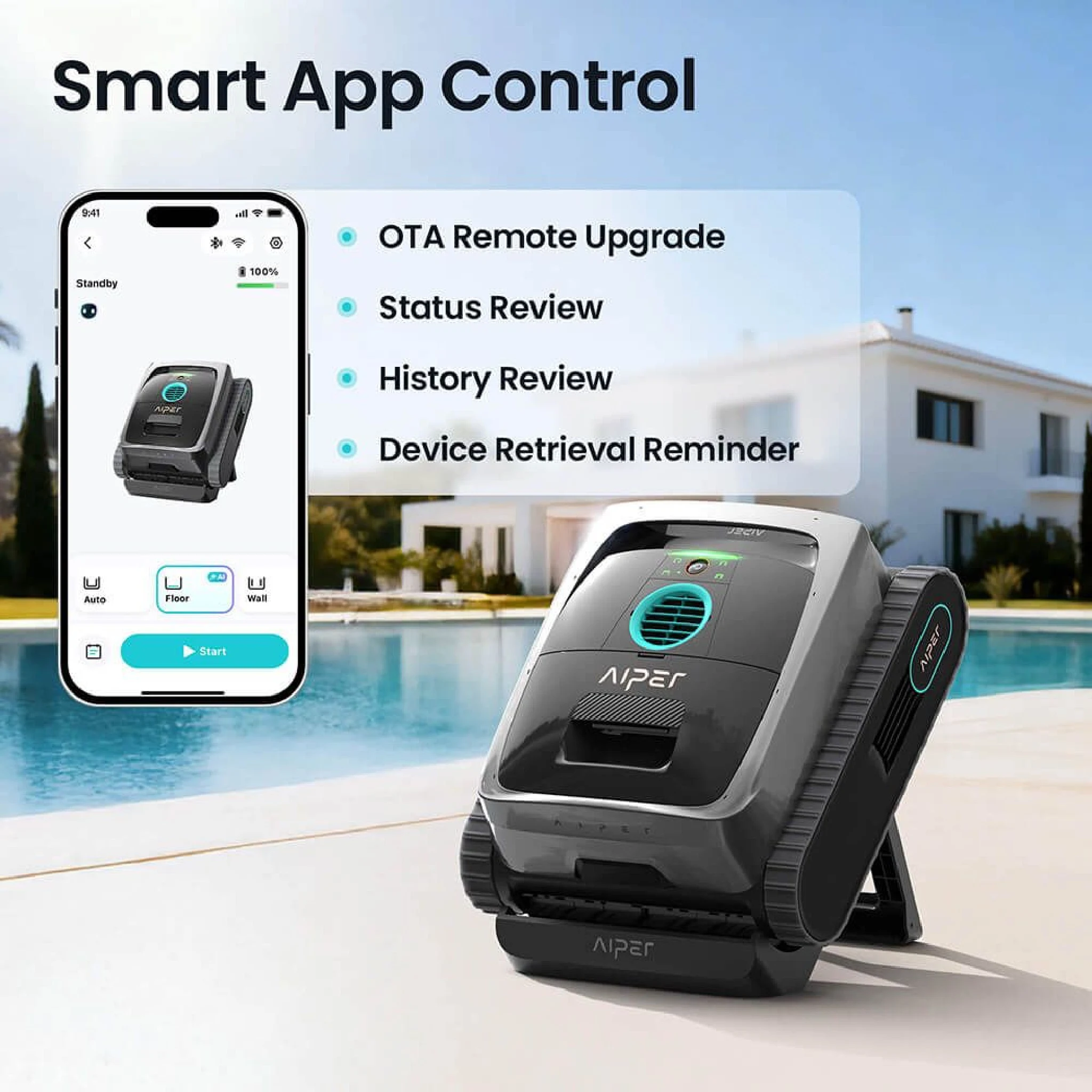 Aiper Scuba V3 AI Powered Cordless Robotic Pool Cleaner