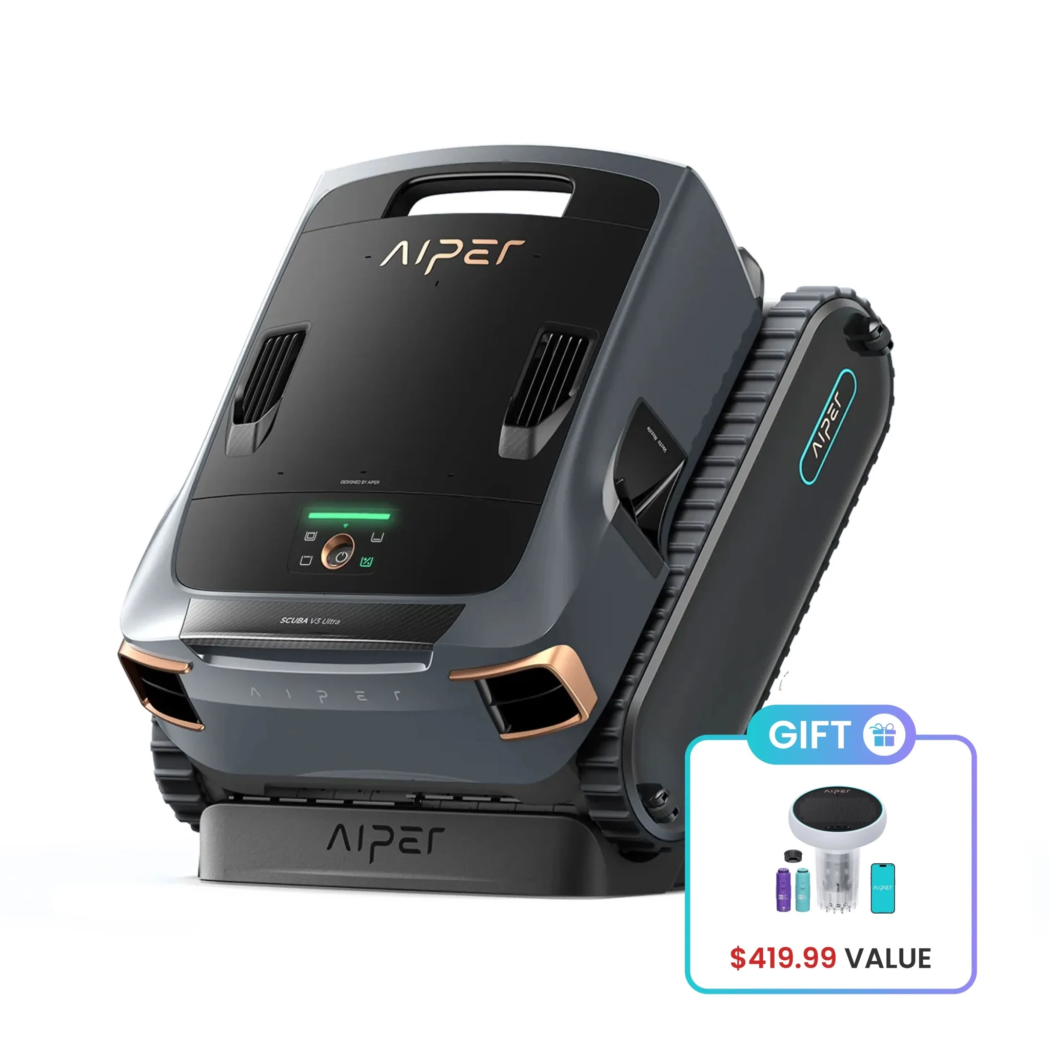 Aiper Scuba V3 Ultra AI Powered All-In-One Cordless Robotic Pool Cleaner