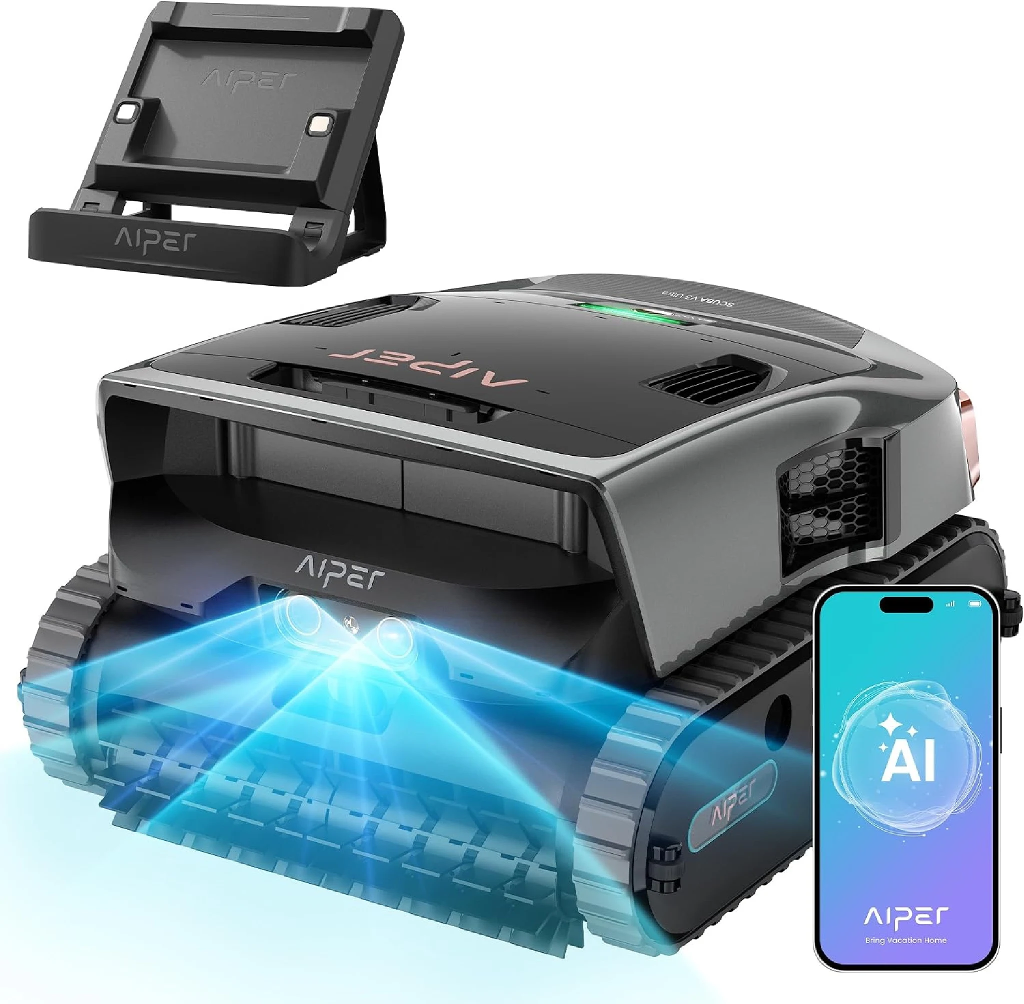 Aiper Scuba V3 Ultra AI Powered All-In-One Cordless Robotic Pool Cleaner