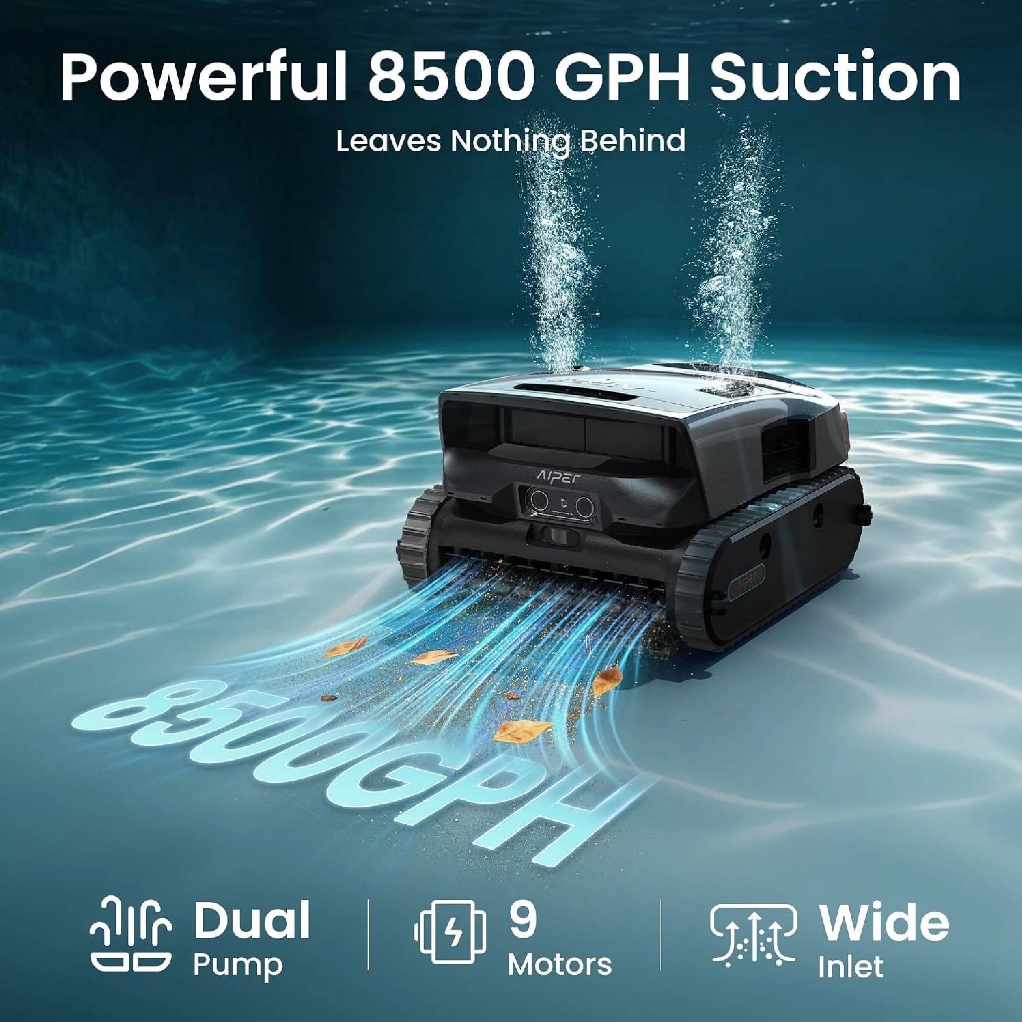 Aiper Scuba V3 Ultra AI Powered All-In-One Cordless Robotic Pool Cleaner