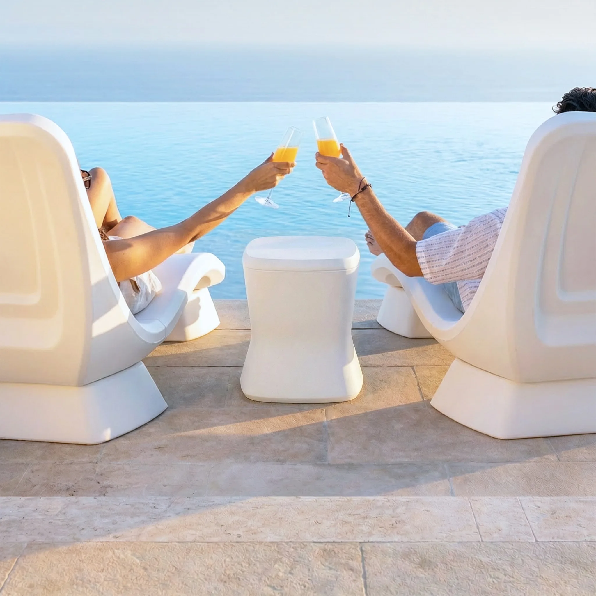 Coast Modern Side Table and Cooler