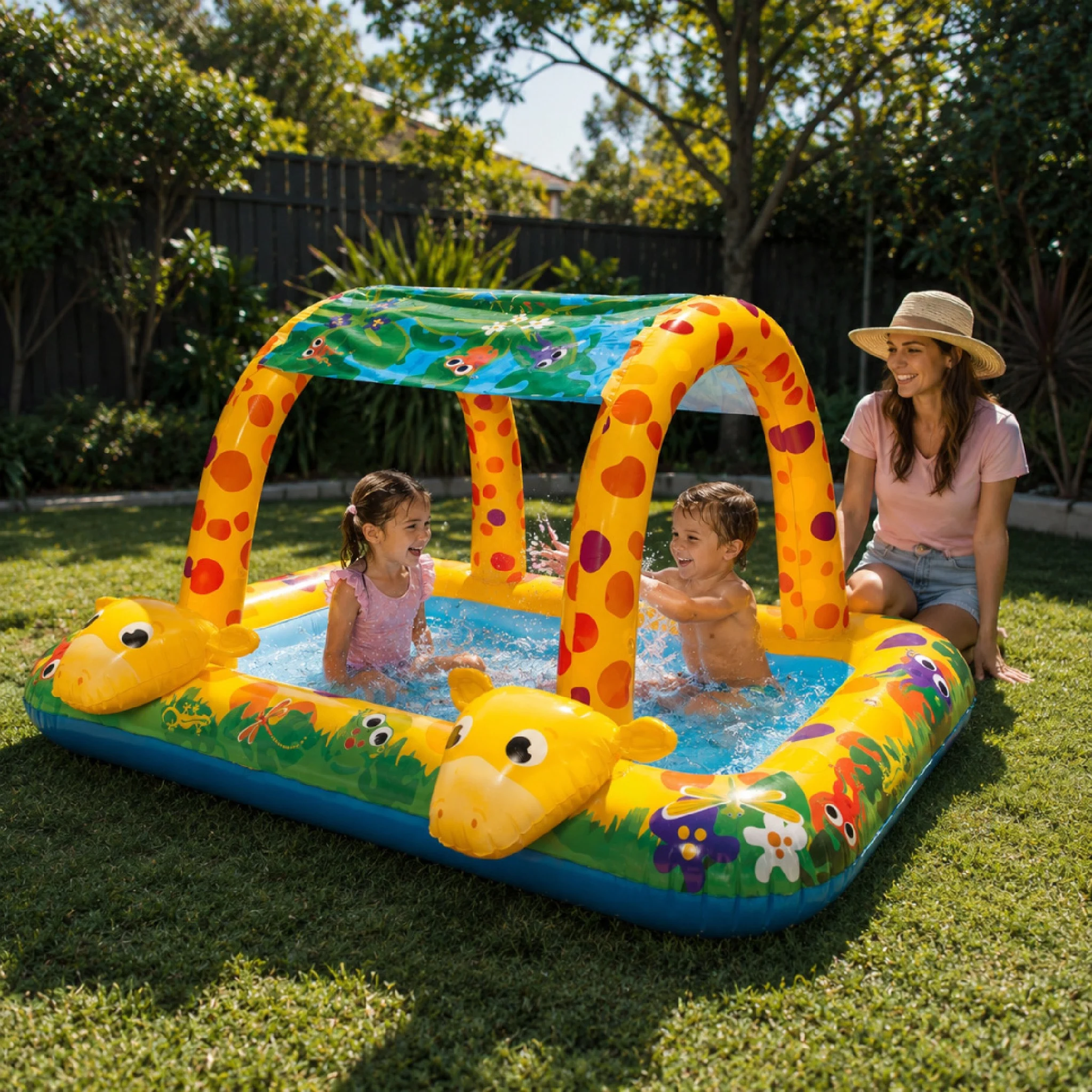 Go Play! Shady Giraffe Canopy Pool