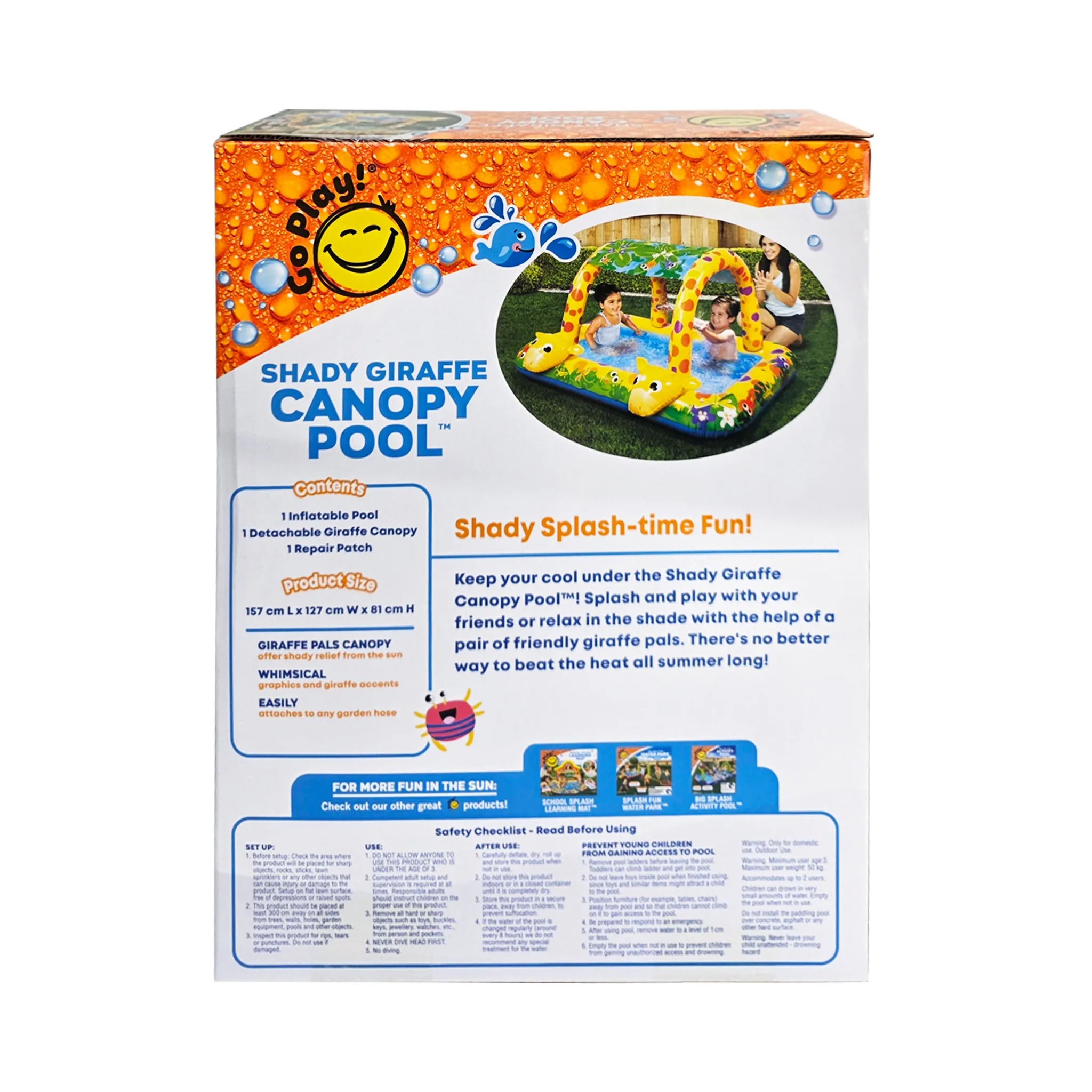 Go Play! Shady Giraffe Canopy Pool