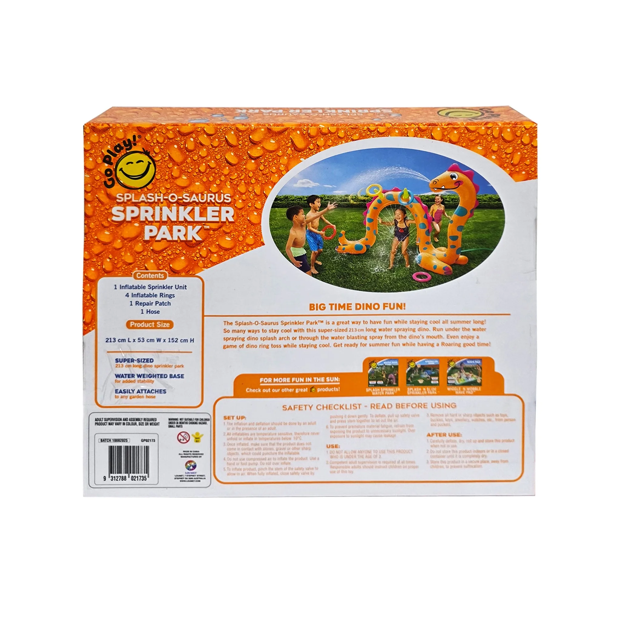 Go Play! Splash-O-Saurus Sprinkler Park