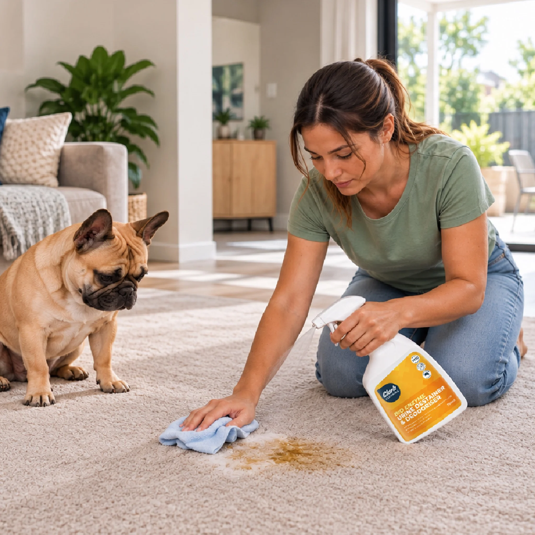 Clark Cleaning Bio Enzyme Urine Destainer and Deodoriser 750ml