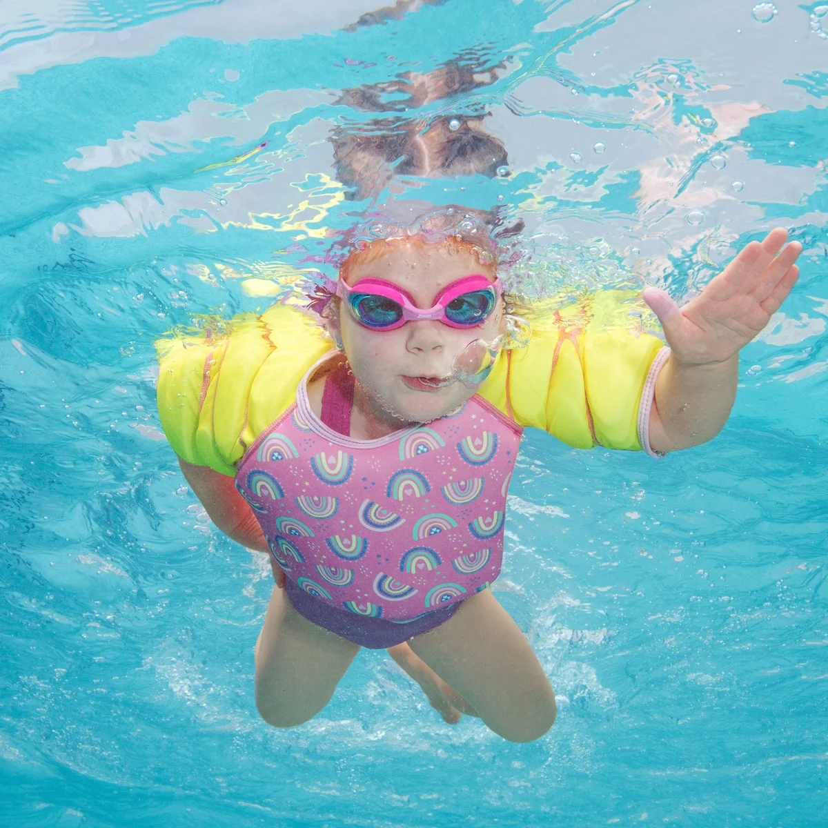 Zoggs Rainbow Magenta Water Wings Vest 11-15 kg 1-2 Years