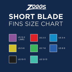 Zoggs Remix Short Blade Fins UK 11-1 Jnr Purple