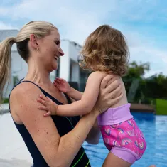 Zoggs Rainbow Magenta Adjustable Swim Nappy