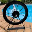 Abgal Arcadia Pool Cover Roller - HTRB Black Stationary Suits pools 6.7m x 14m