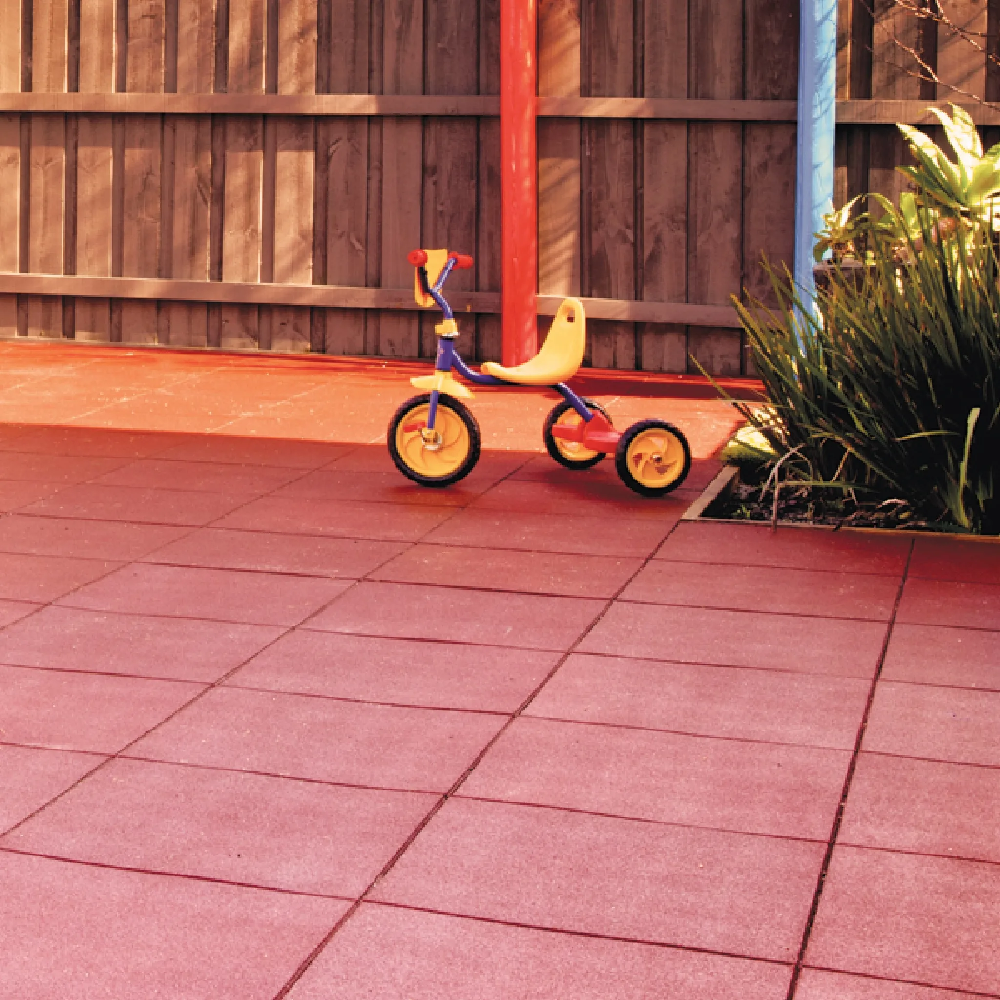 Environmentally Friendly Rubber Pavers Black