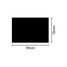 EPDM Sponge Seal - 19mm x 13mm