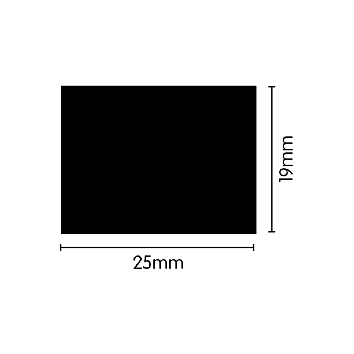 EPDM Sponge Seal - 25mm x 19mm