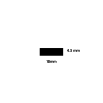 EPDM414 Supersoft self adhesive tape 4.5mm Black 36mm x 4.5 mm